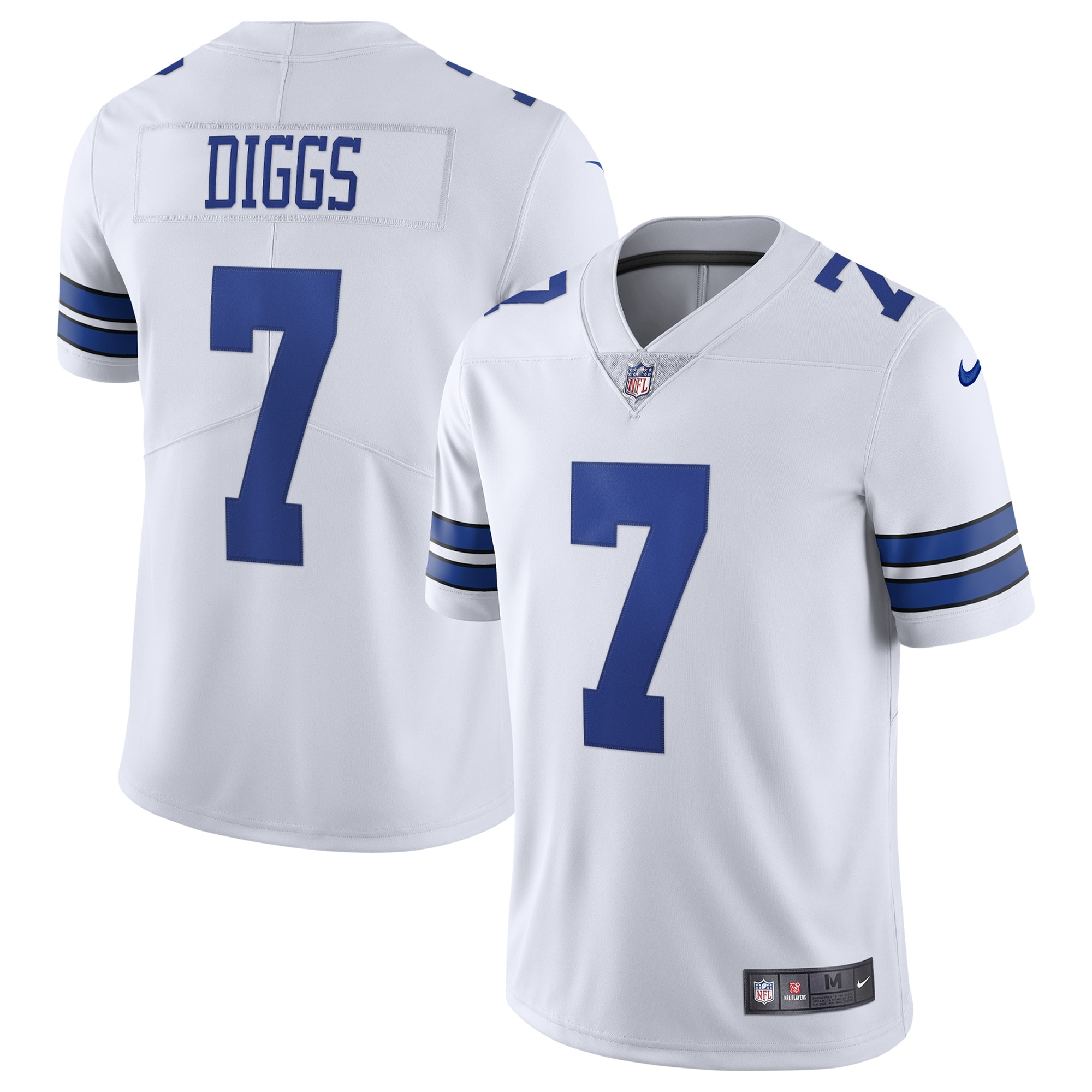 Men's Dallas Cowboys Trevon Diggs White Vapor Limited Jersey JS4506 Saliibo