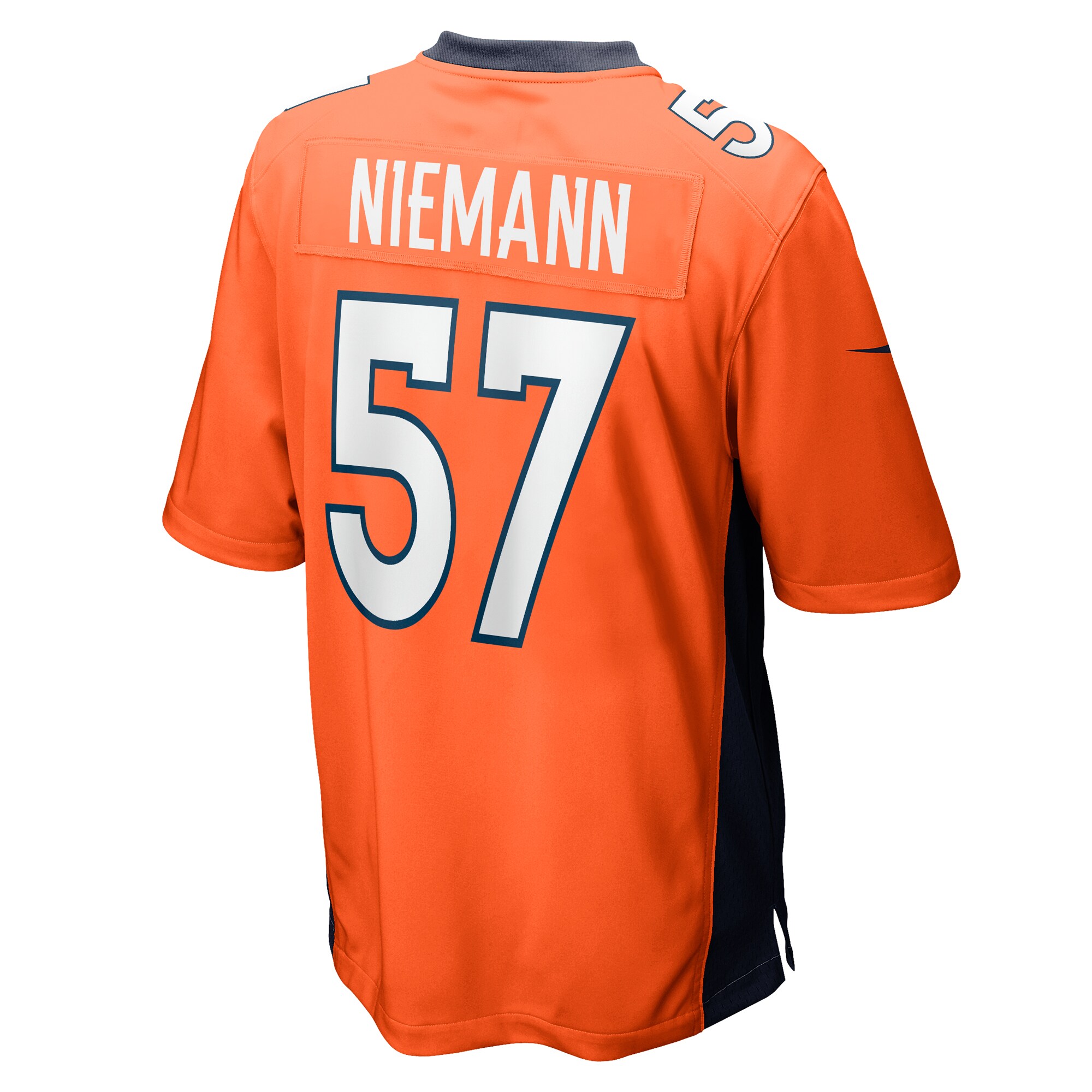 Men's Denver Broncos Ben Niemann Orange Team Game Jersey JS6665 Saliibo - Image 3