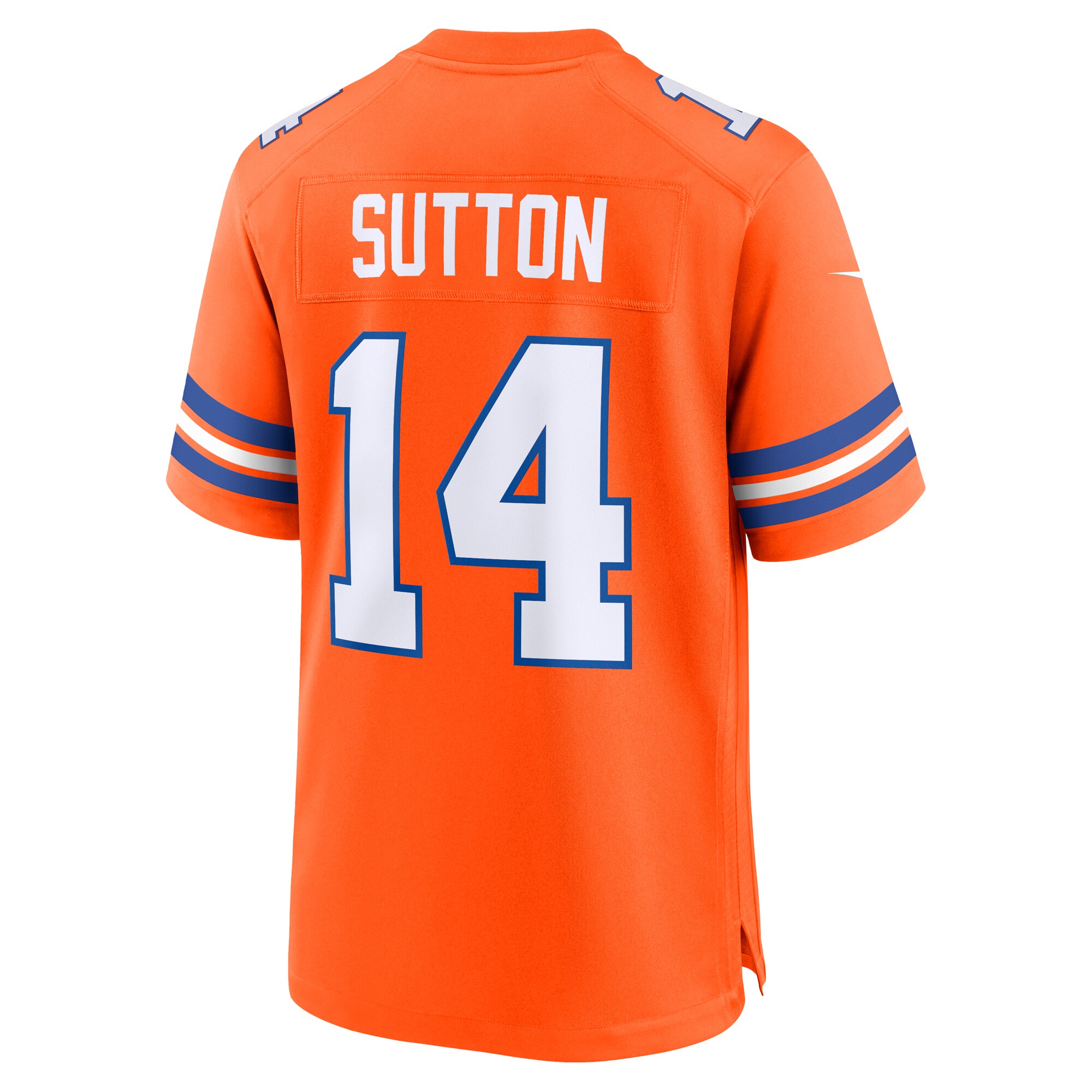 Men's Denver Broncos Courtland Sutton Orange Mile High Collection 1977 Throwback Player Game Jersey JS6582 Saliibo - Image 3