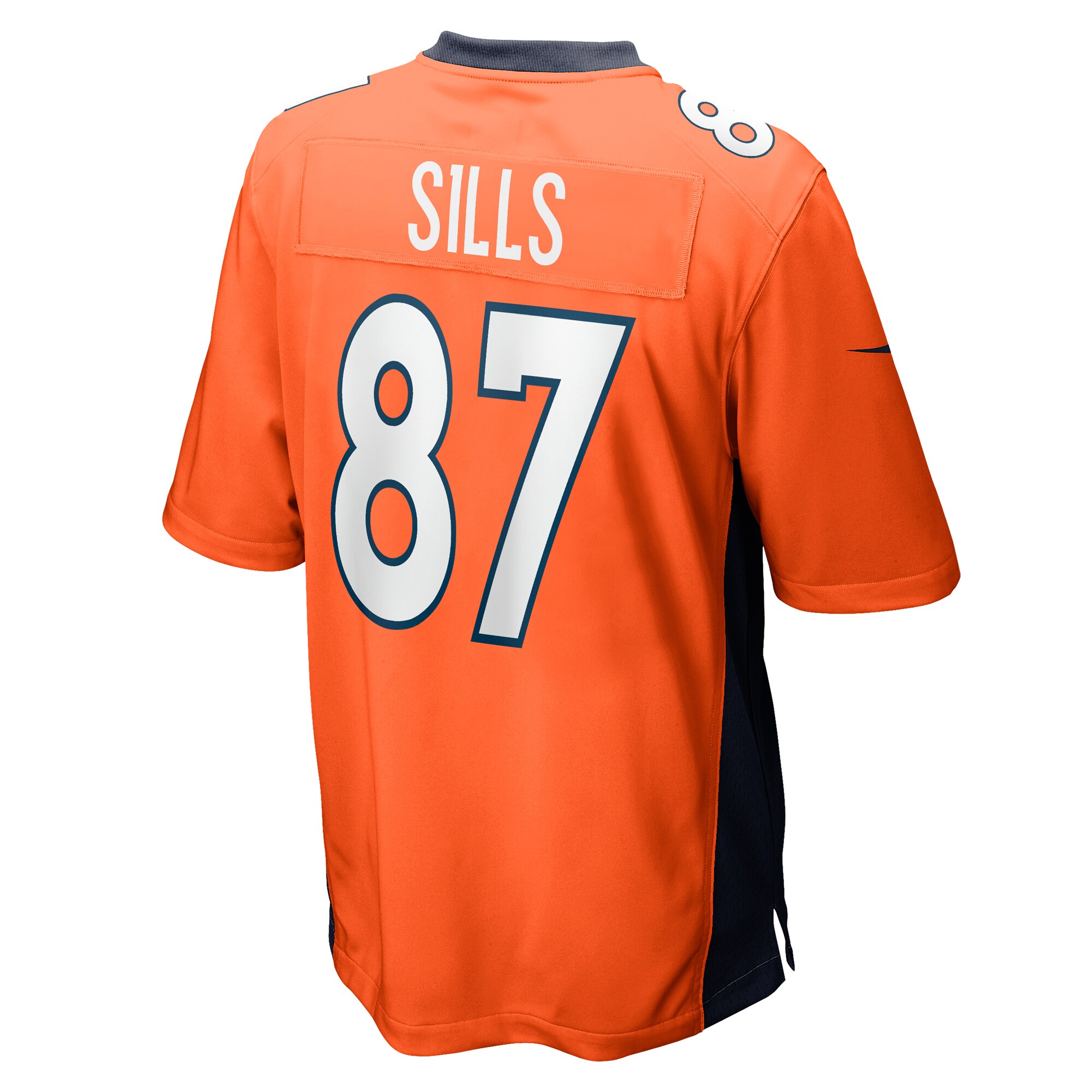 Men's Denver Broncos David Sills Orange Team Game Jersey JS4910 Saliibo - Image 3