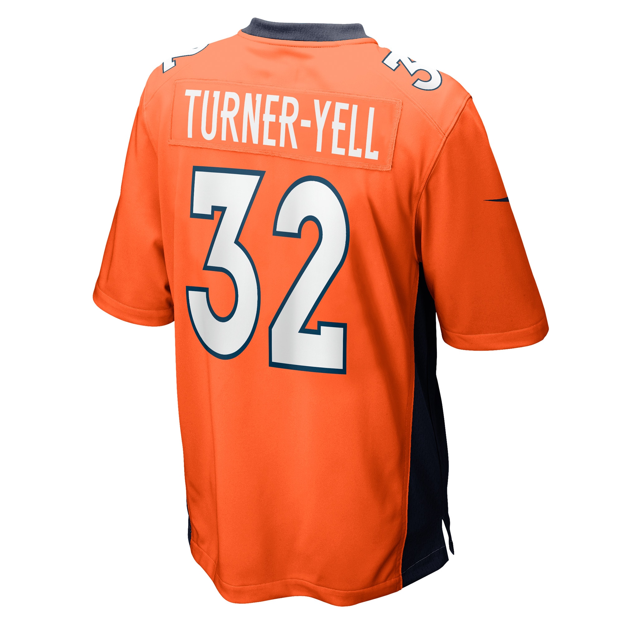 Men's Denver Broncos Delarrin Turner-Yell Orange Game Player Jersey JS6589 Saliibo - Image 3