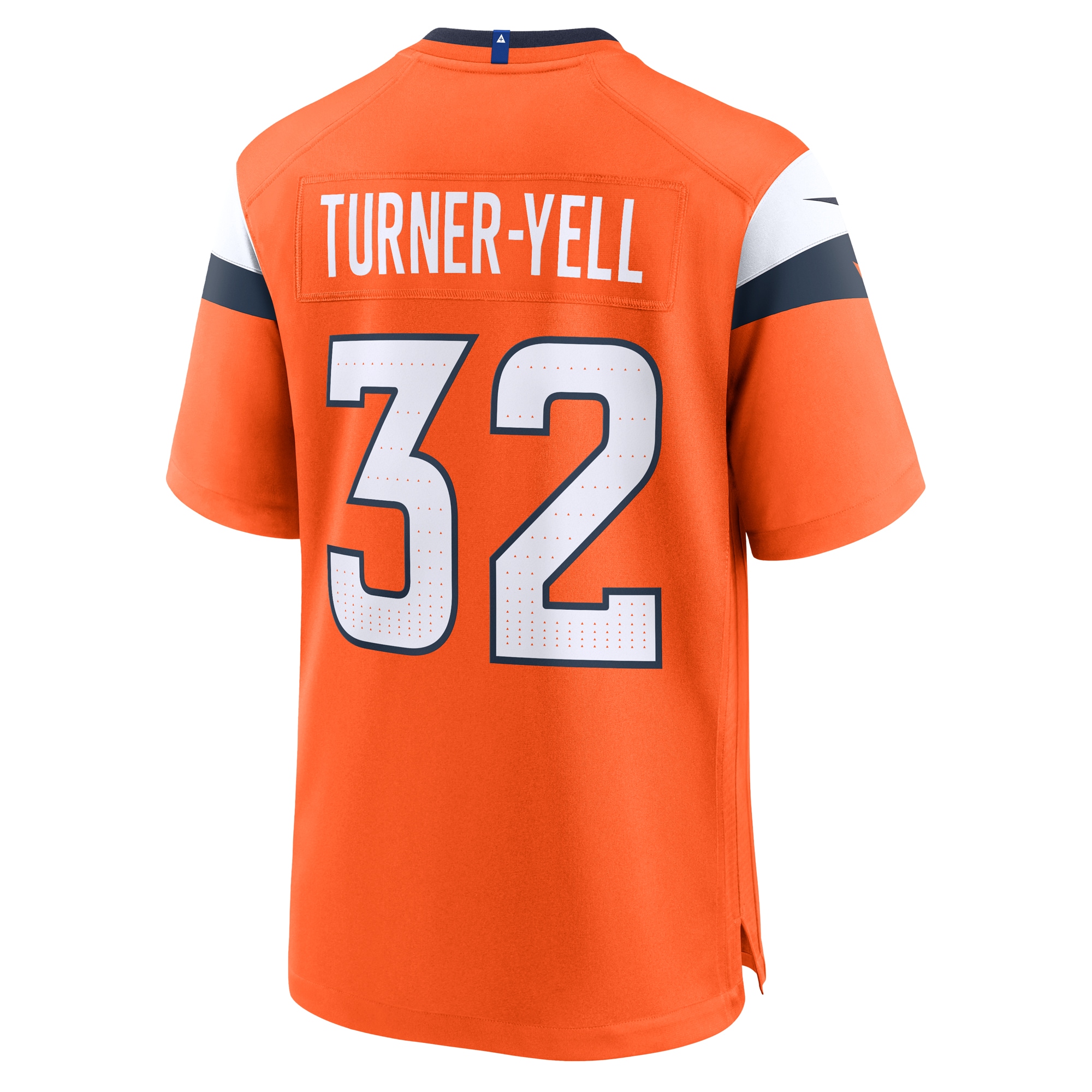 Men's Denver Broncos Delarrin Turner-Yell Orange Team Game Jersey JS7831 Saliibo - Image 3