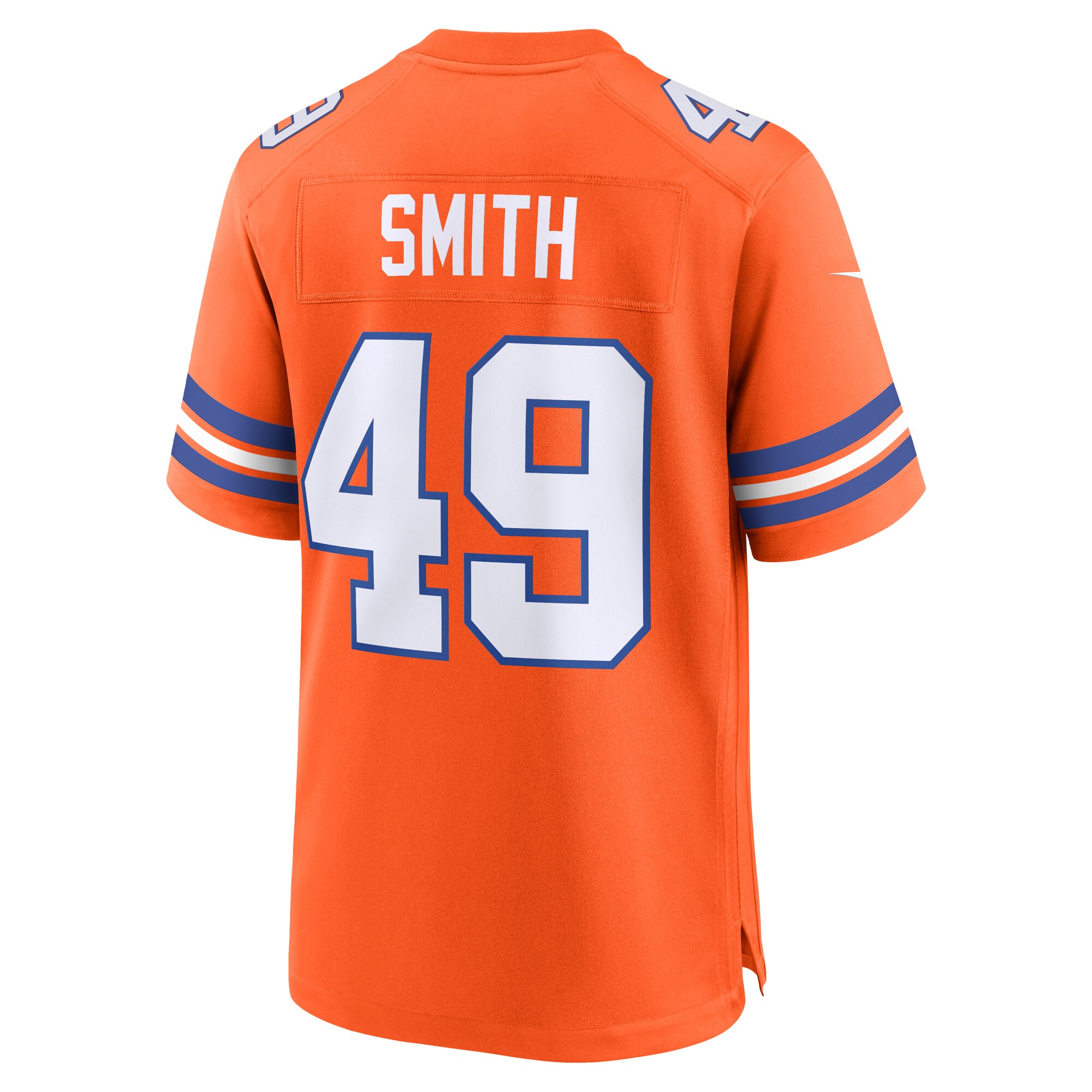 Men's Denver Broncos Dennis Smith Orange Mile High Collection 1977 Throwback Retired Player Game Jersey JS6838 Saliibo - Image 3