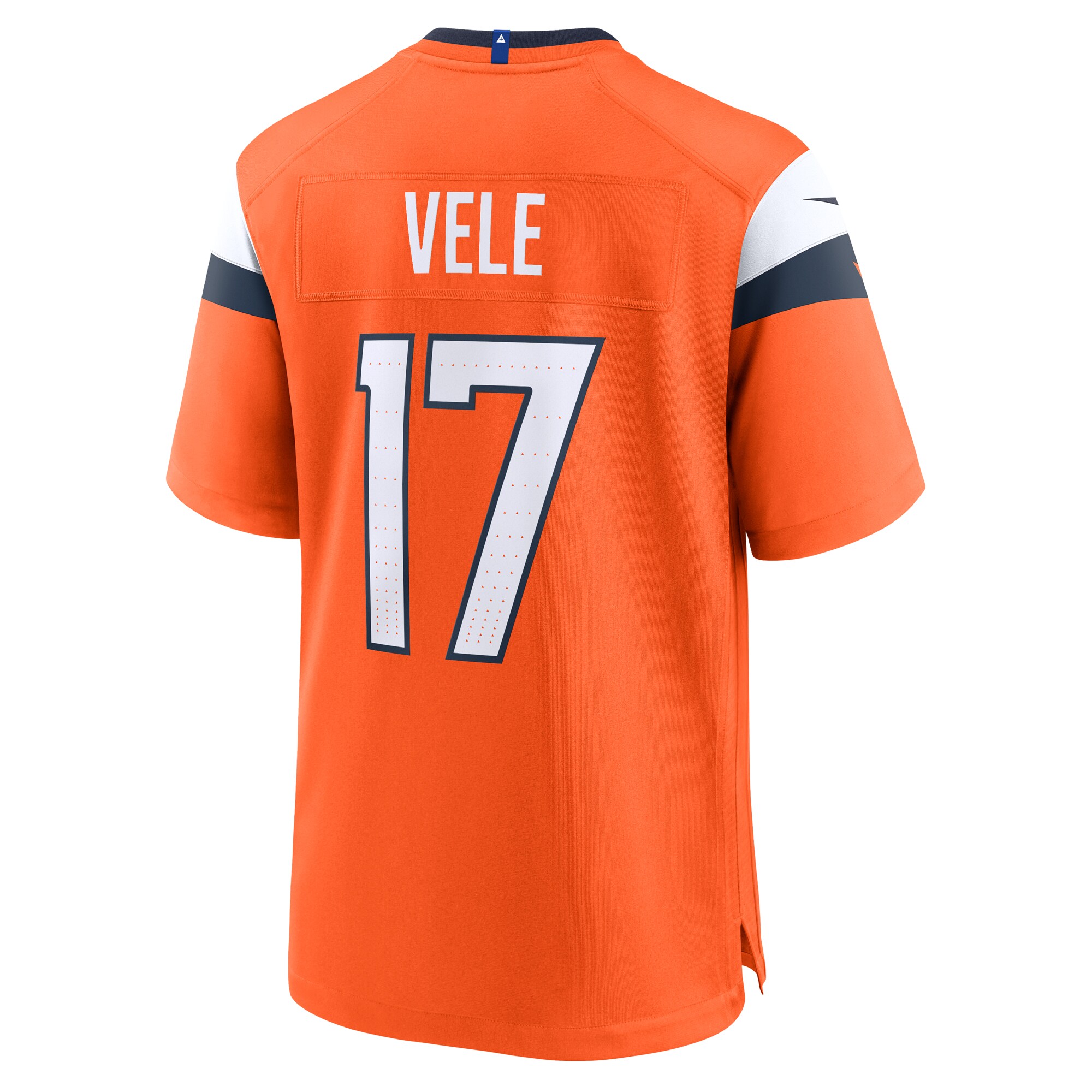Men's Denver Broncos Devaughn Vele Orange Team Game Jersey JS2568 Saliibo - Image 3