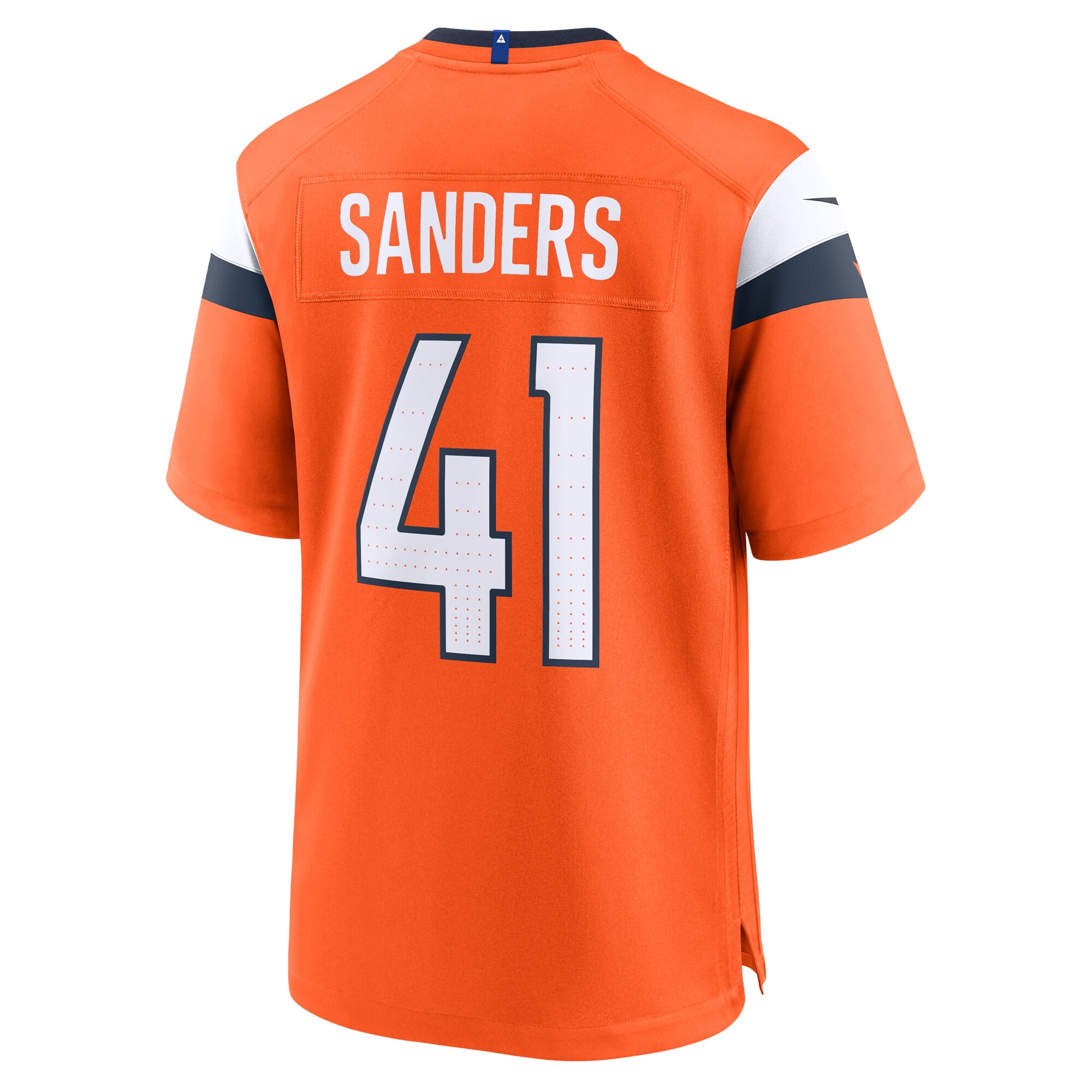 Men's Denver Broncos Drew Sanders Orange Team Game Jersey JS7883 Saliibo - Image 3