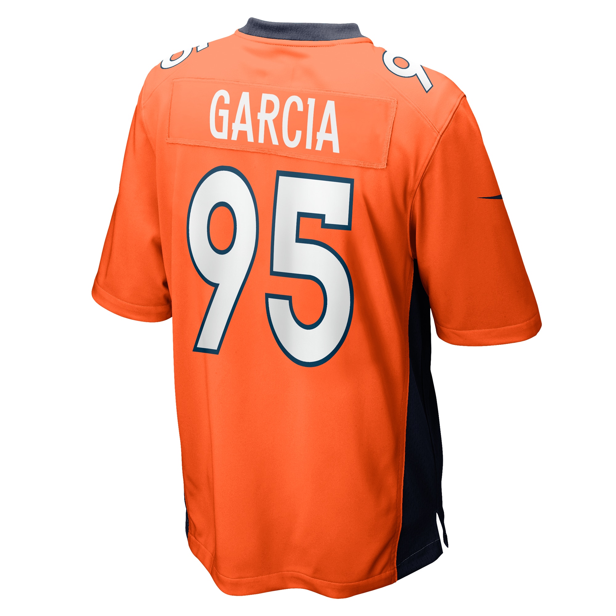 Men's Denver Broncos Elijah Garcia Orange Team Game Jersey JS6023 Saliibo - Image 3