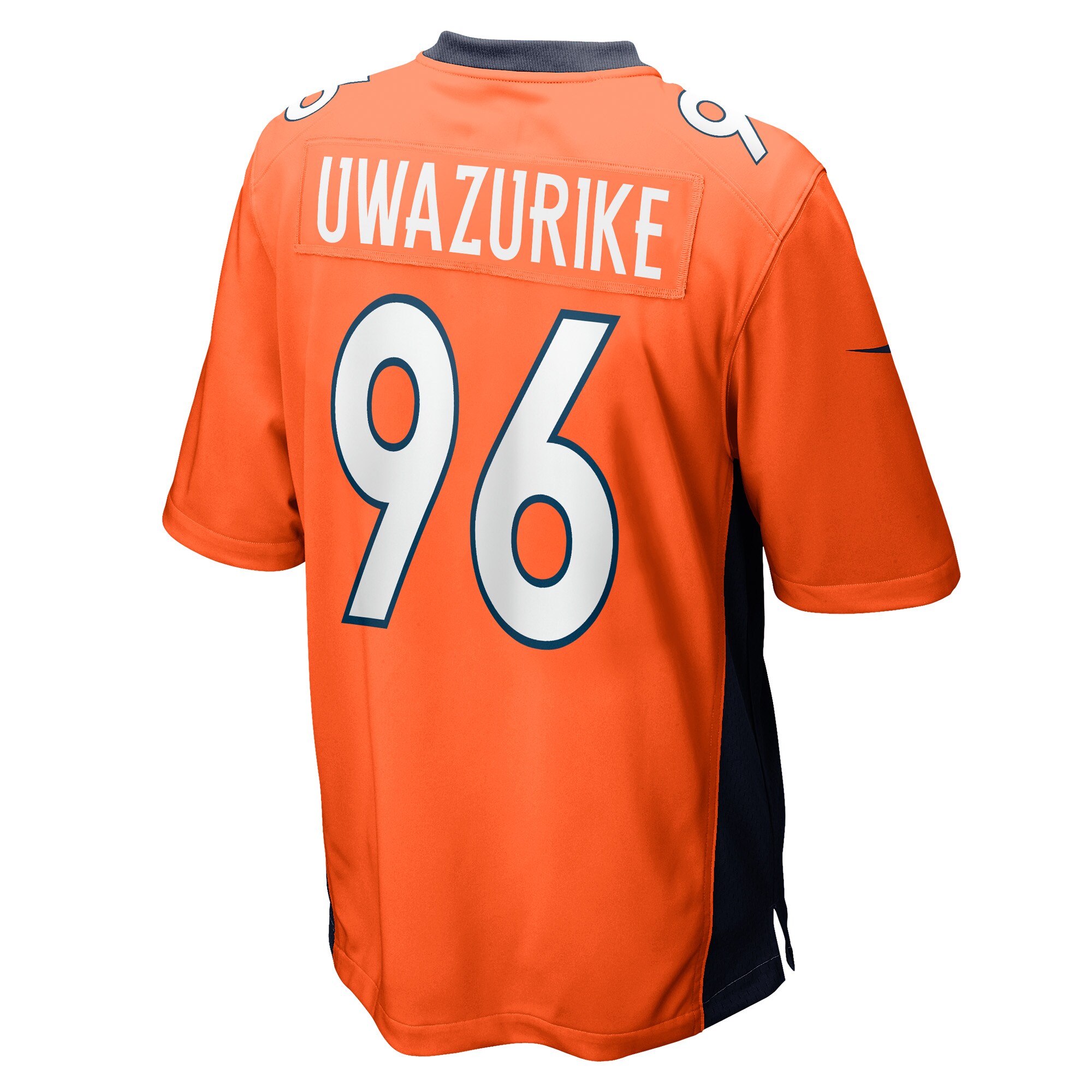 Men's Denver Broncos Eyioma Uwazurike Orange Game Player Jersey JS1791 Saliibo - Image 3