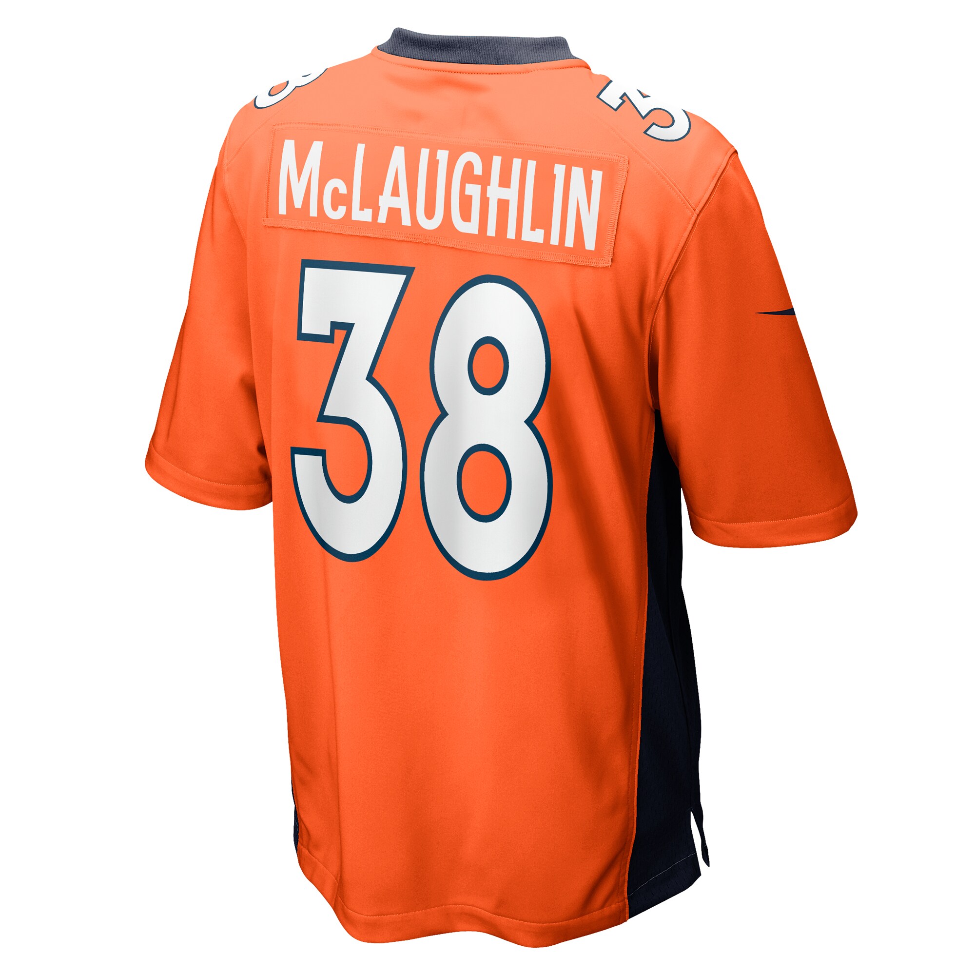 Men's Denver Broncos Jaleel McLaughlin Orange Game Jersey JS3927 Saliibo - Image 3