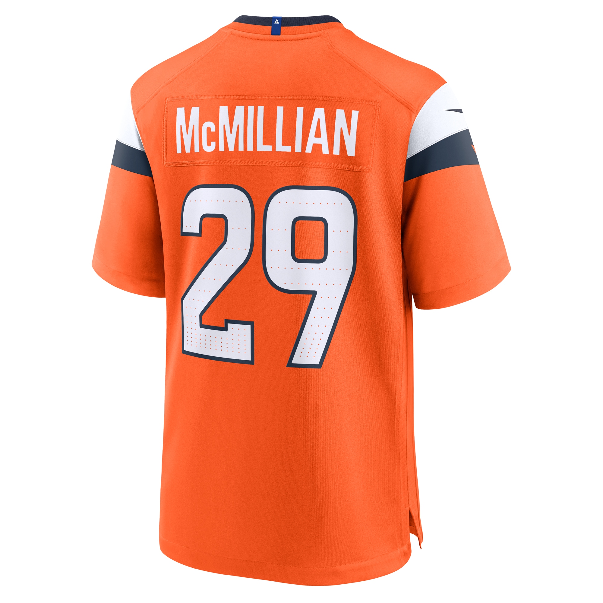 Men's Denver Broncos Ja'Quan McMillian Orange Team Game Jersey JS2838 Saliibo - Image 3