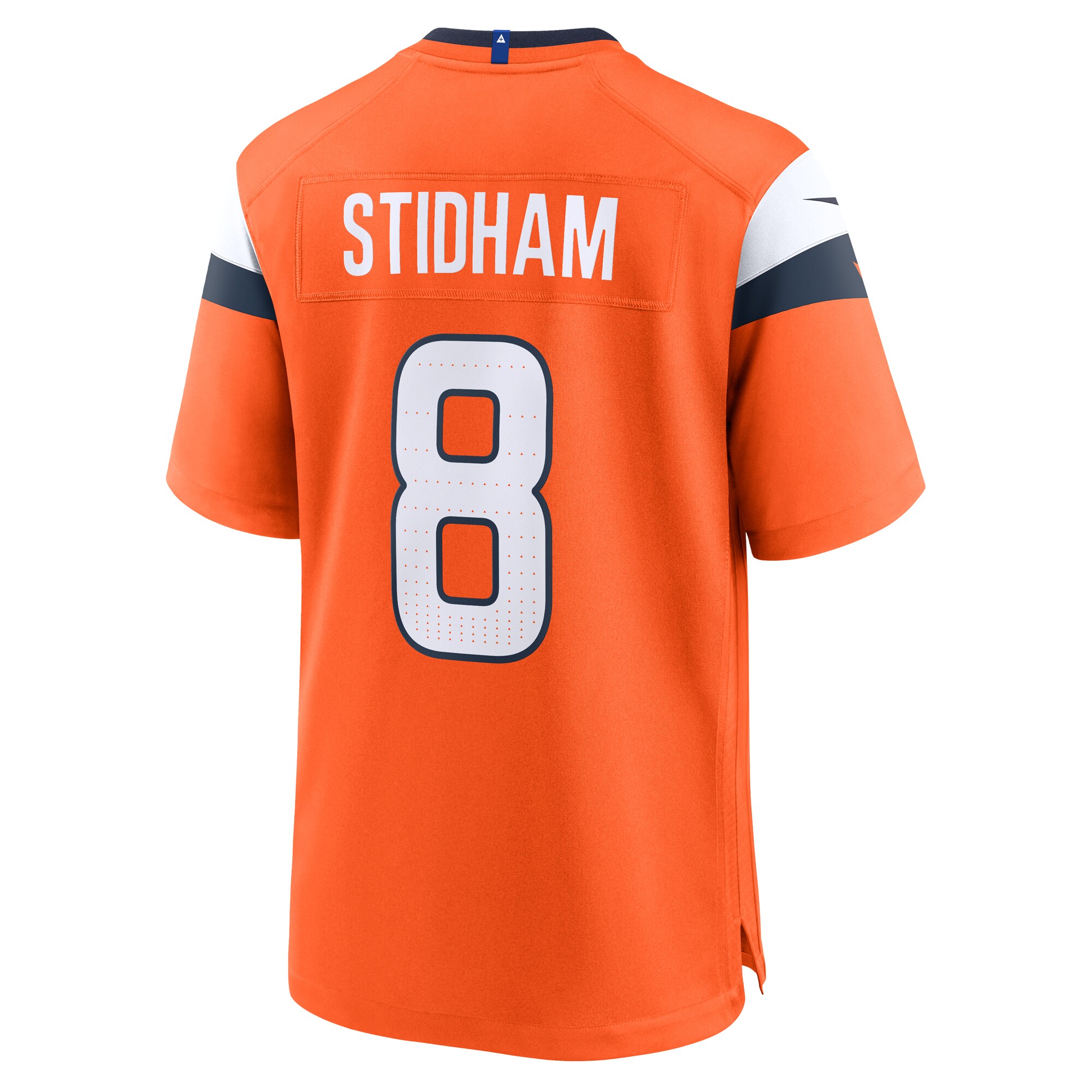 Men's Denver Broncos Jarrett Stidham Orange Team Game Jersey JS1875 Saliibo - Image 3