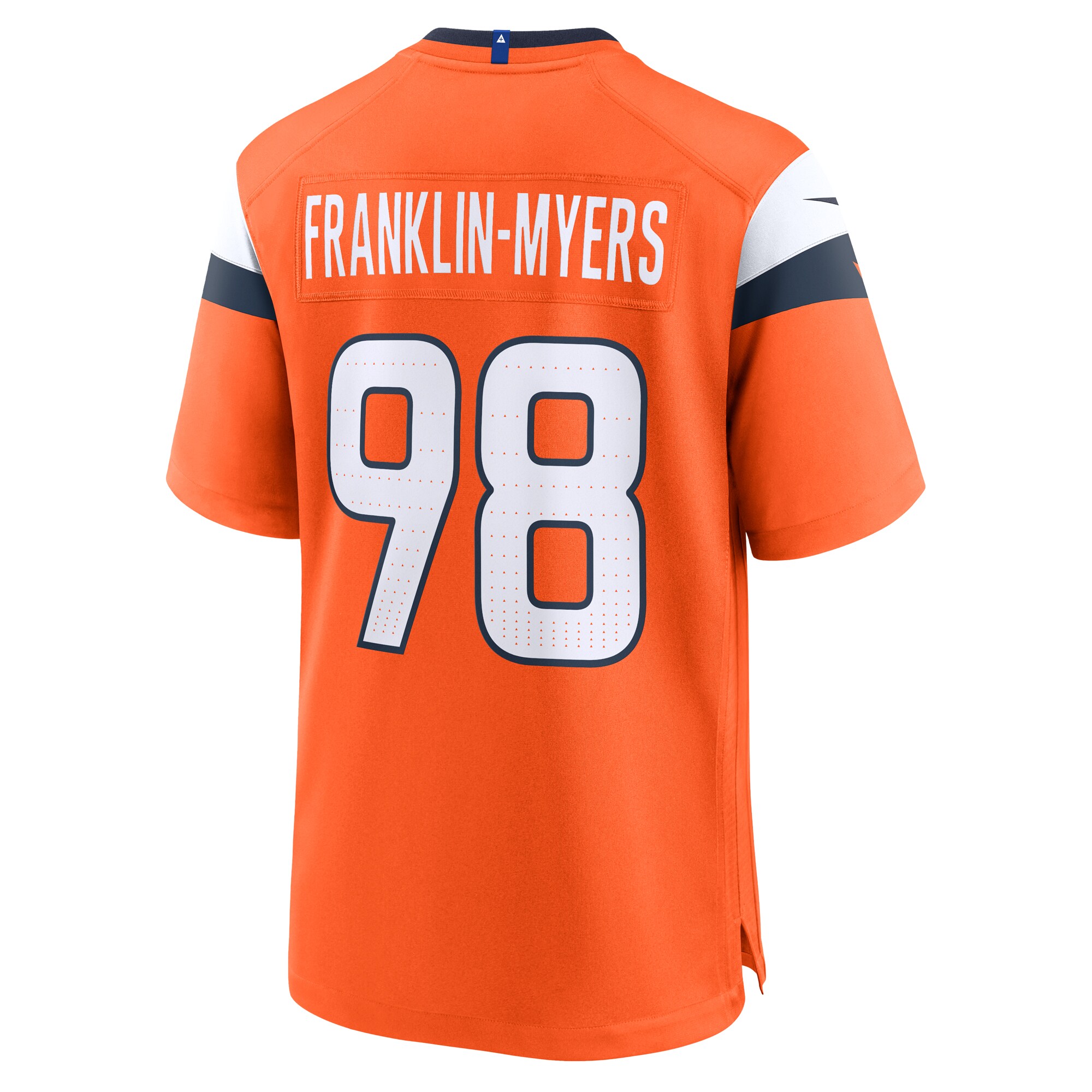 Men's Denver Broncos John Franklin-Myers Orange Team Game Jersey JS8222 Saliibo - Image 3