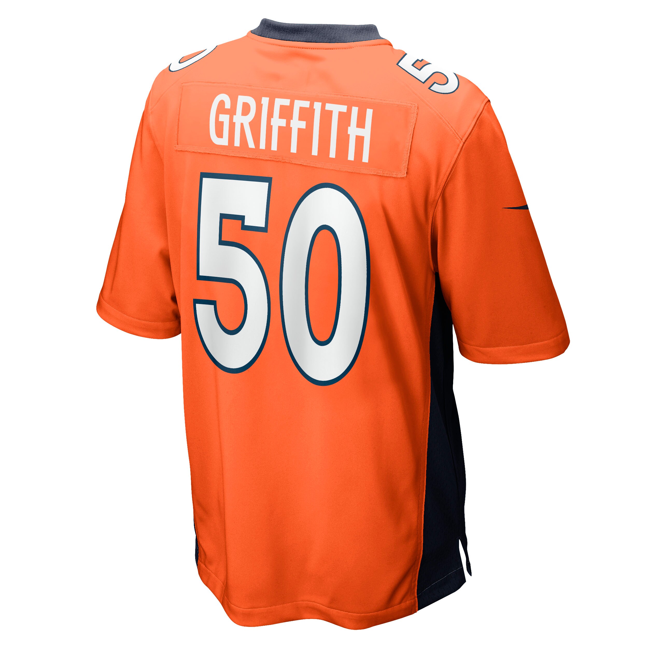 Men's Denver Broncos Jonas Griffith Orange Game Jersey JS6576 Saliibo - Image 3