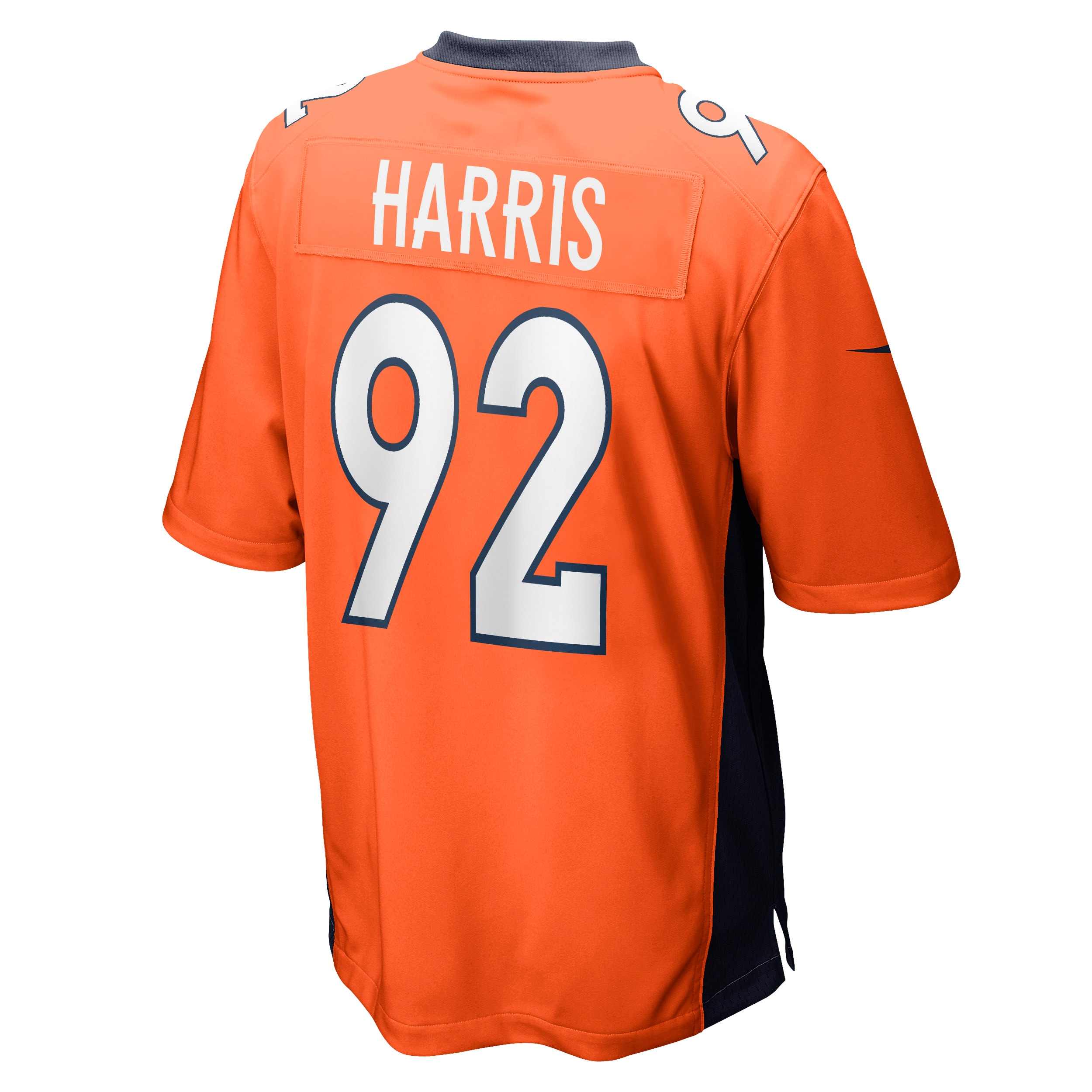 Men's Denver Broncos Jonathan Harris Orange Game Jersey JS9729 Saliibo - Image 3