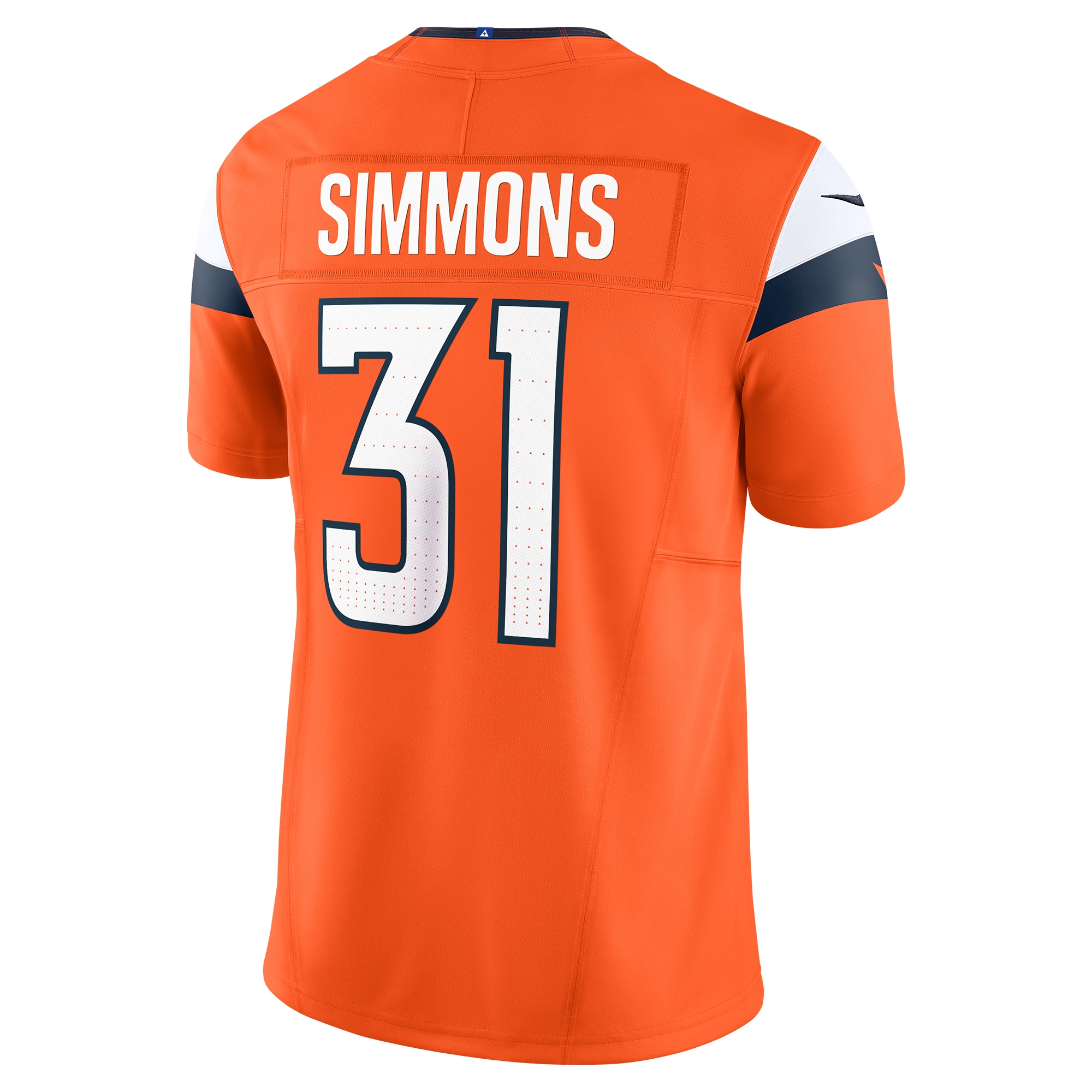 Men's Denver Broncos Justin Simmons Orange Vapor F.U.S.E. Limited Jersey JS9542 Saliibo - Image 3