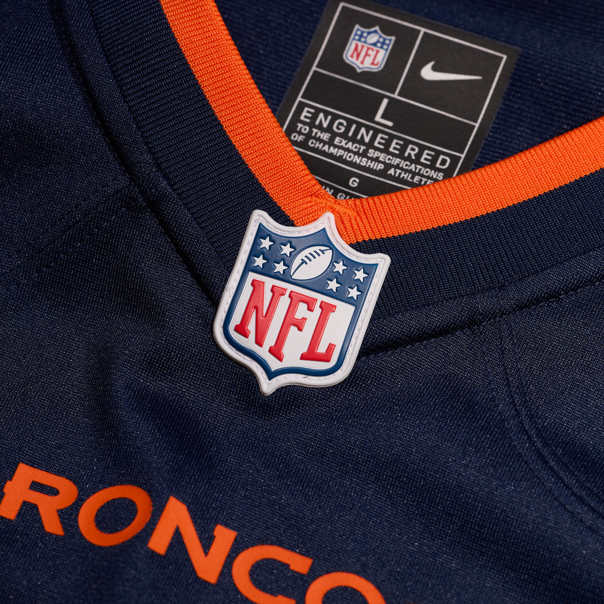 Men's Denver Broncos Navy Alternate Mile High Collection Custom Game Jersey JS9128 Saliibo - Image 4