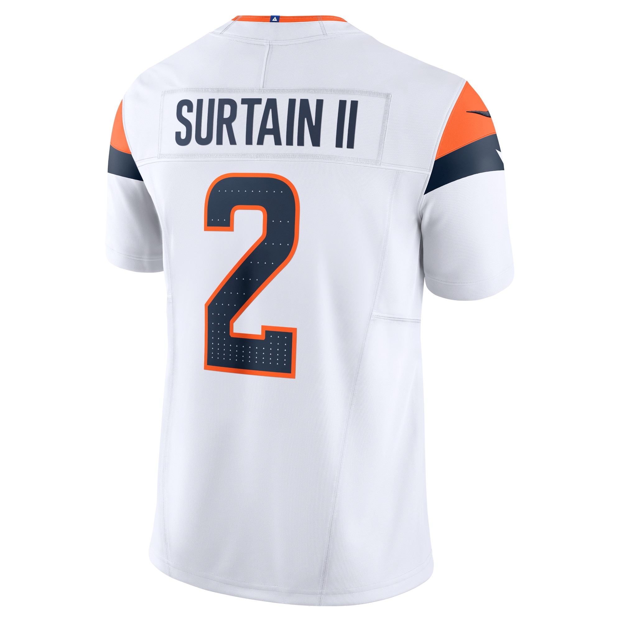 Men's Denver Broncos Patrick Surtain II White Mile High Collection Vapor F.U.S.E. Limited Jersey JS2549 Saliibo - Image 3