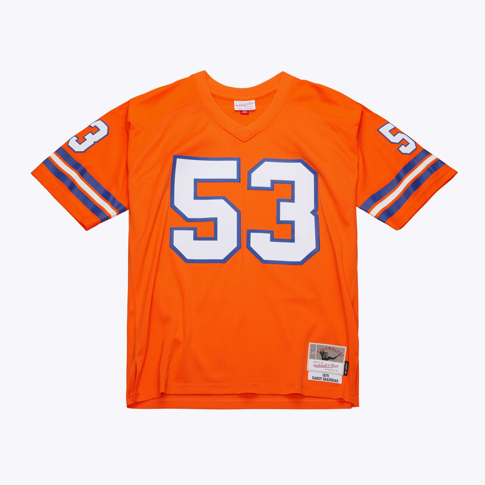 Men's Denver Broncos Randy Gradishar Mitchell & Ness Orange 1978 Legacy Jersey JS5808 Saliibo