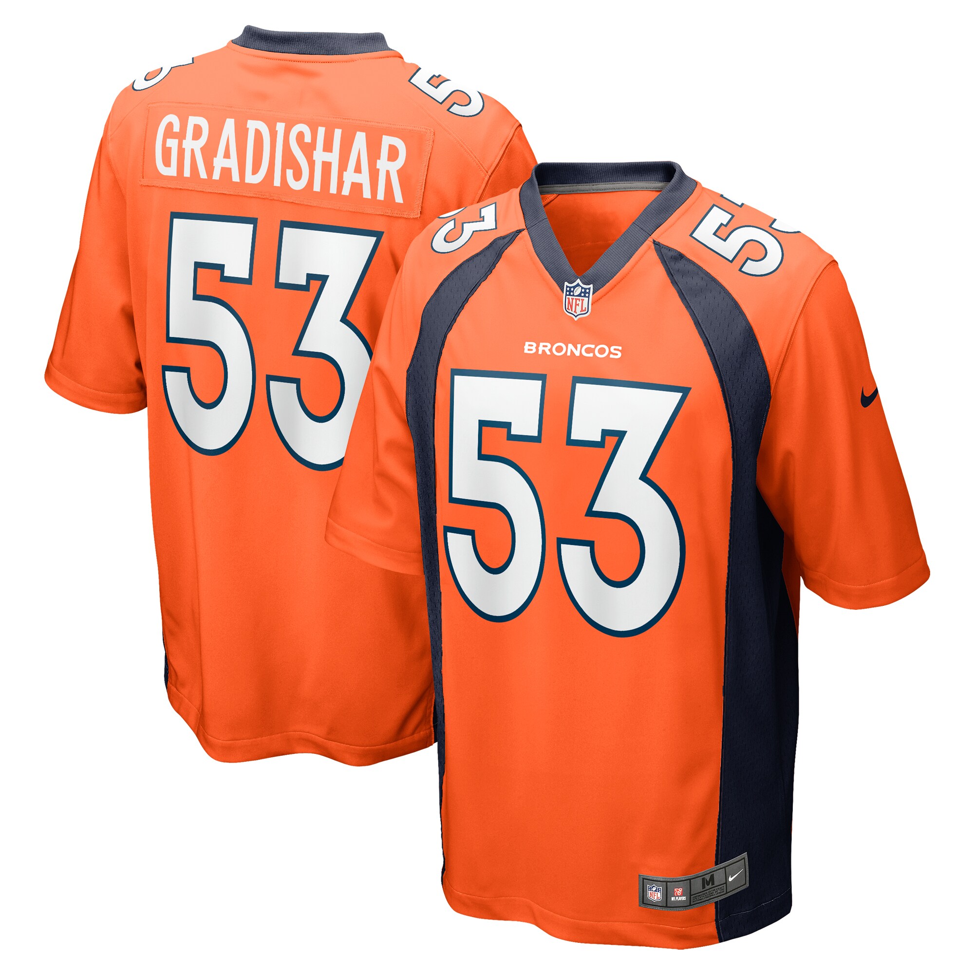 Men's Denver Broncos Randy Gradishar Orange Retired Player Game Jersey JS5814 Saliibo