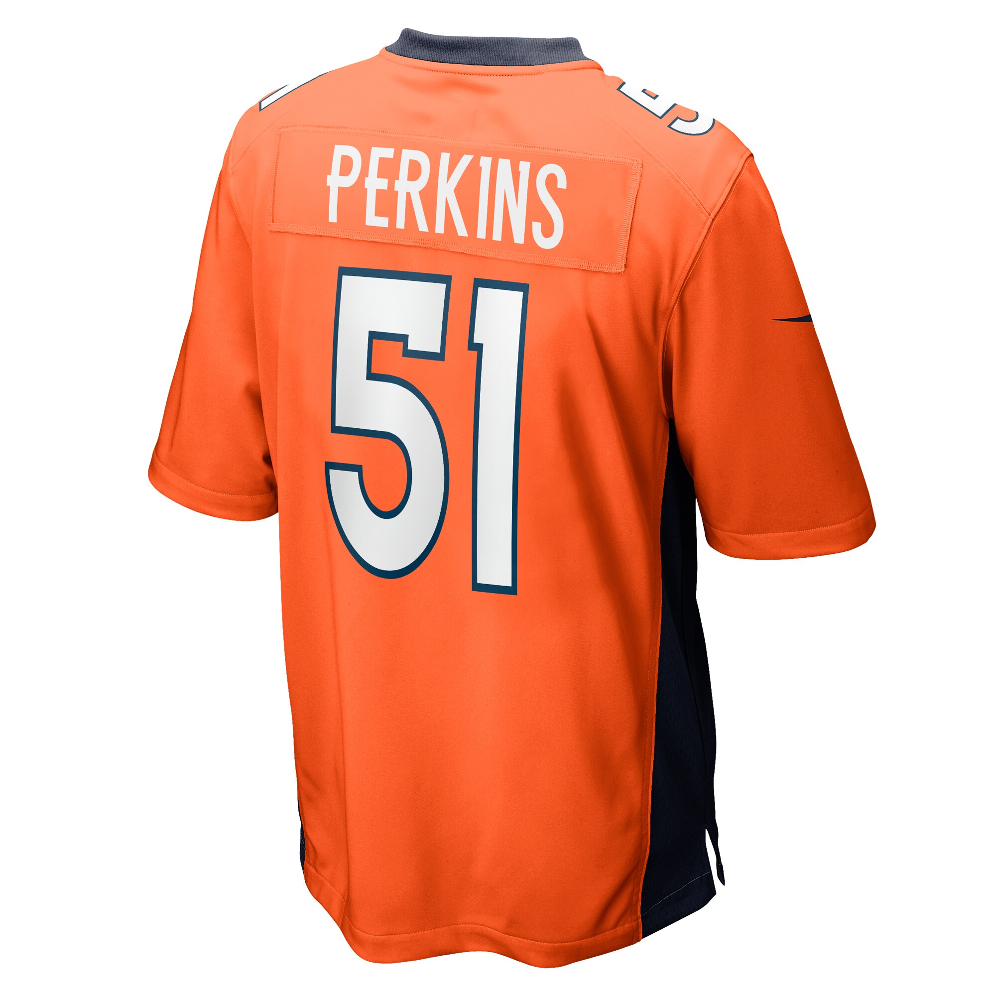 Men's Denver Broncos Ronnie Perkins Orange Game Jersey JS7736 Saliibo - Image 3