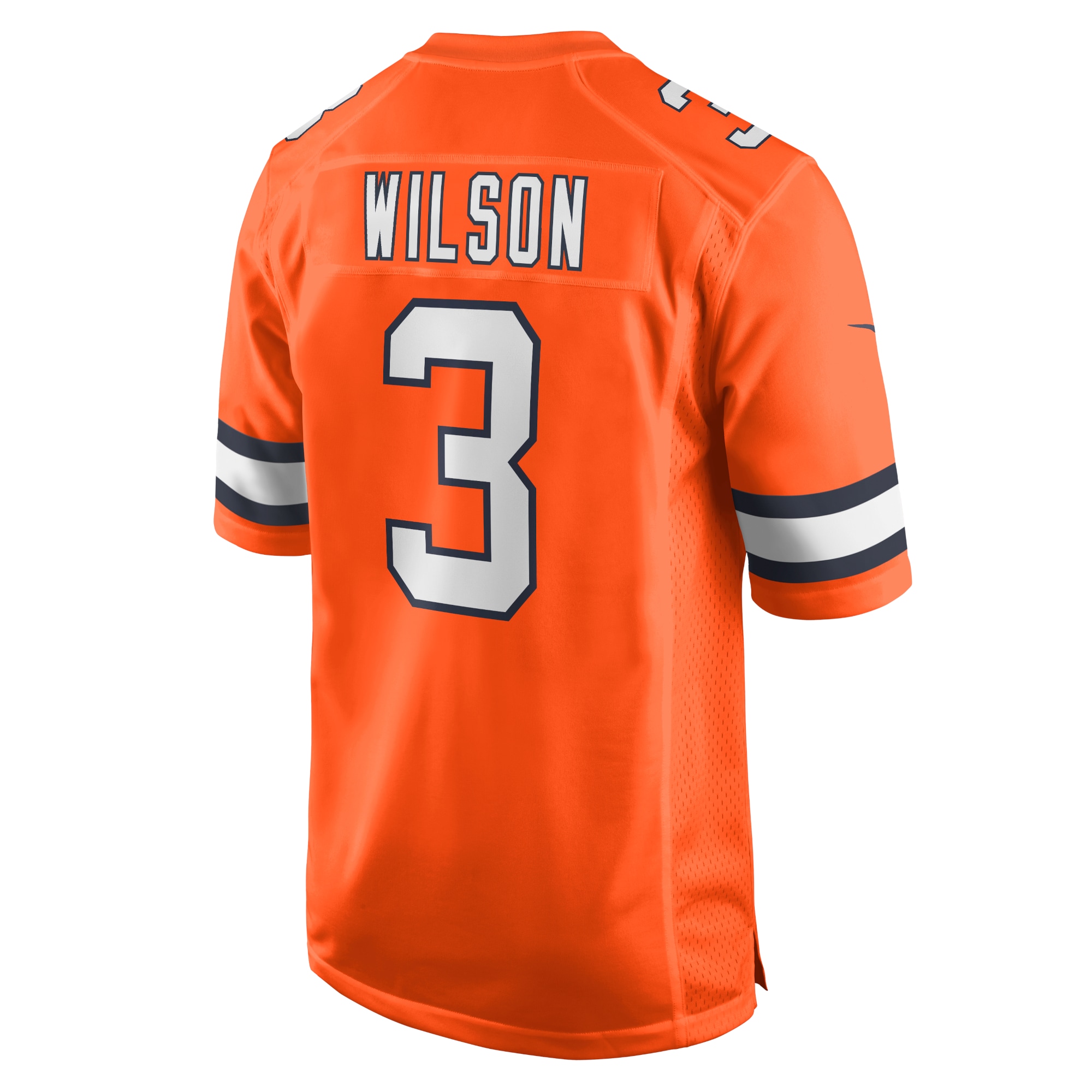 Men's Denver Broncos Russell Wilson Orange Alternate Game Jersey JS4898 Saliibo - Image 3