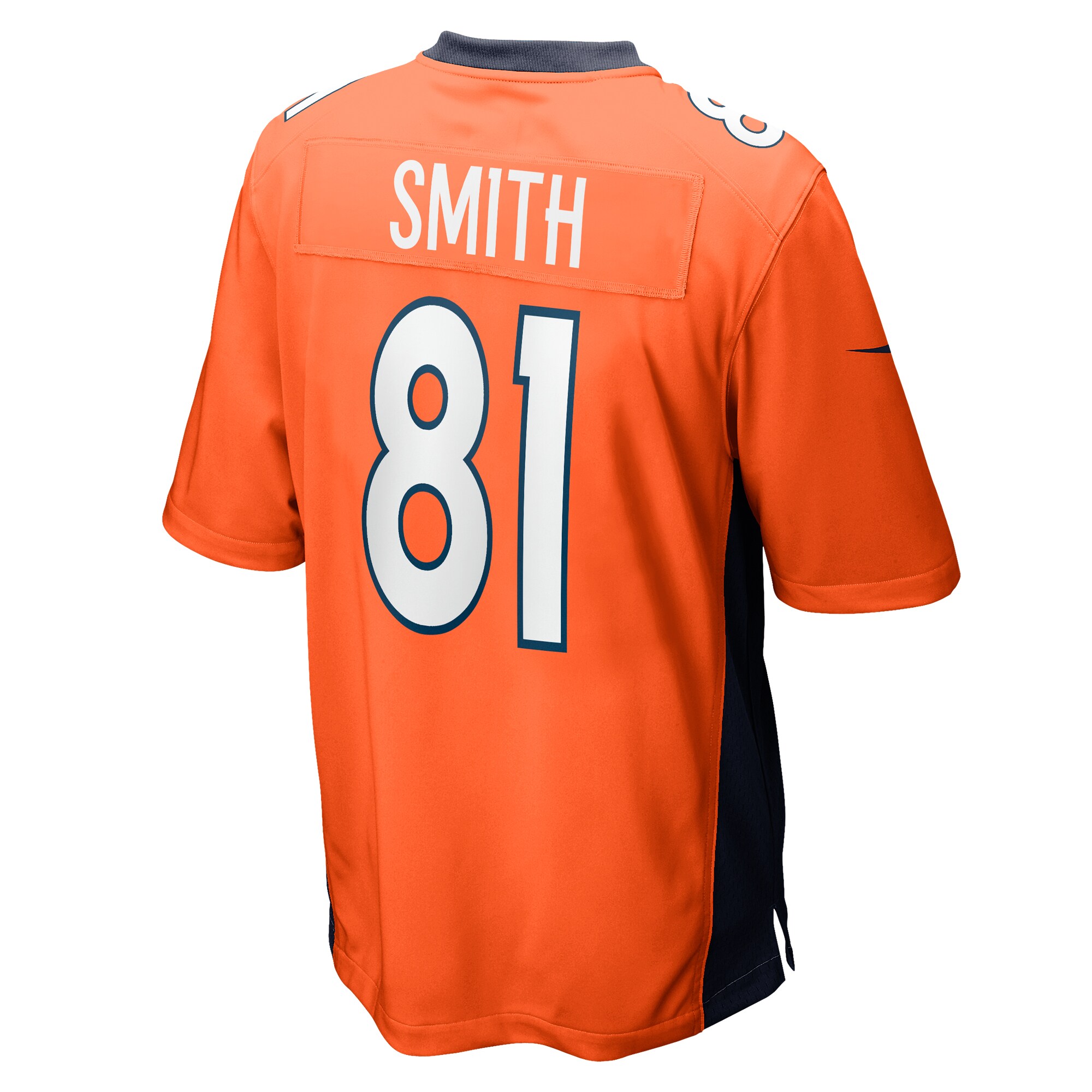 Men's Denver Broncos Tre'Quan Smith Orange Game Jersey JS8438 Saliibo - Image 3