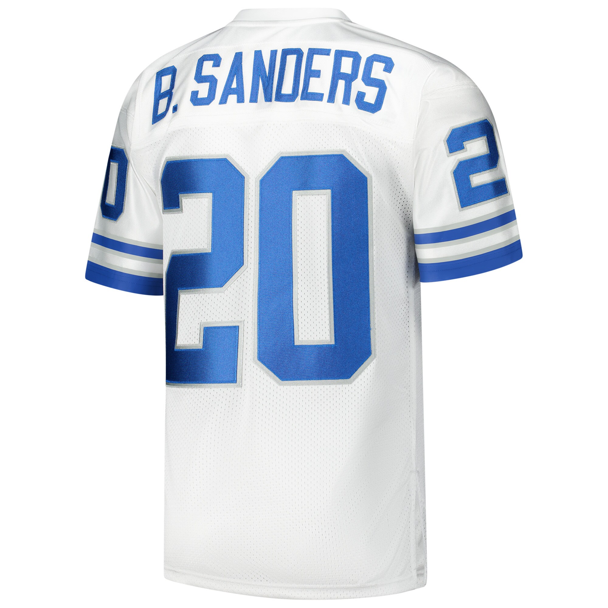 Men's Detroit Lions 1994 Barry Sanders Mitchell & Ness White Throwback Retired Player Jersey JS1487 Saliibo - Image 3