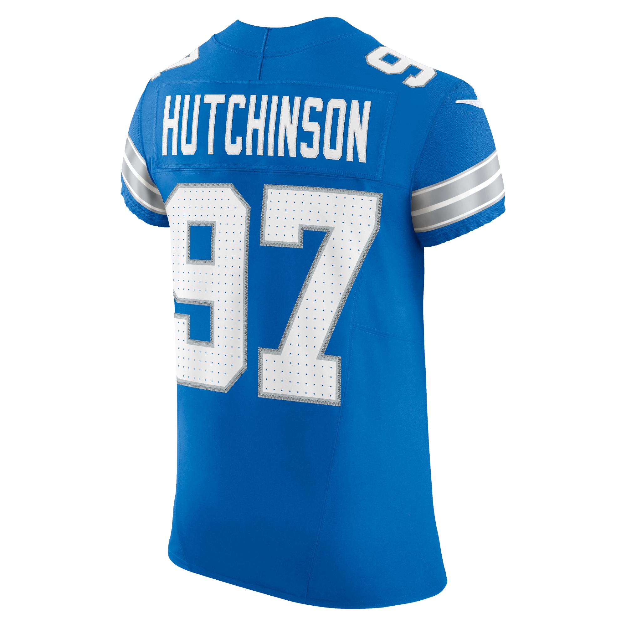Men's Detroit Lions Aidan Hutchinson Blue Vapor F.U.S.E. Elite Jersey JS7296 Saliibo - Image 3