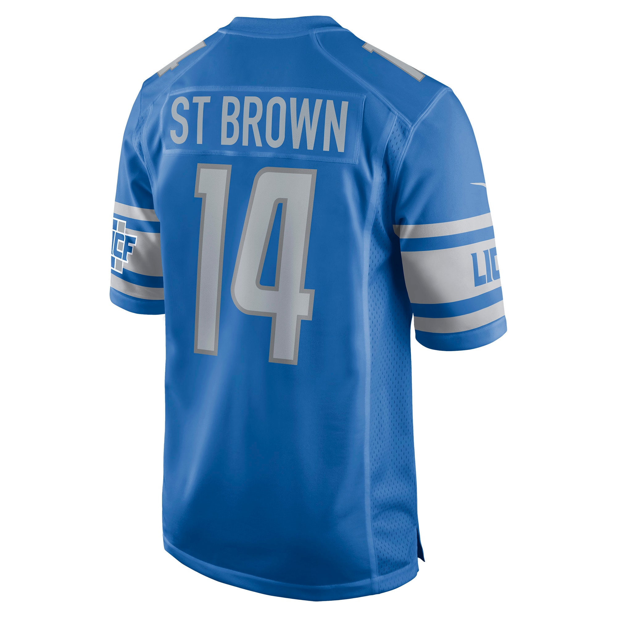 Men's Detroit Lions Amon-Ra St. Brown Blue Game Player Jersey JS7586 Saliibo - Image 3