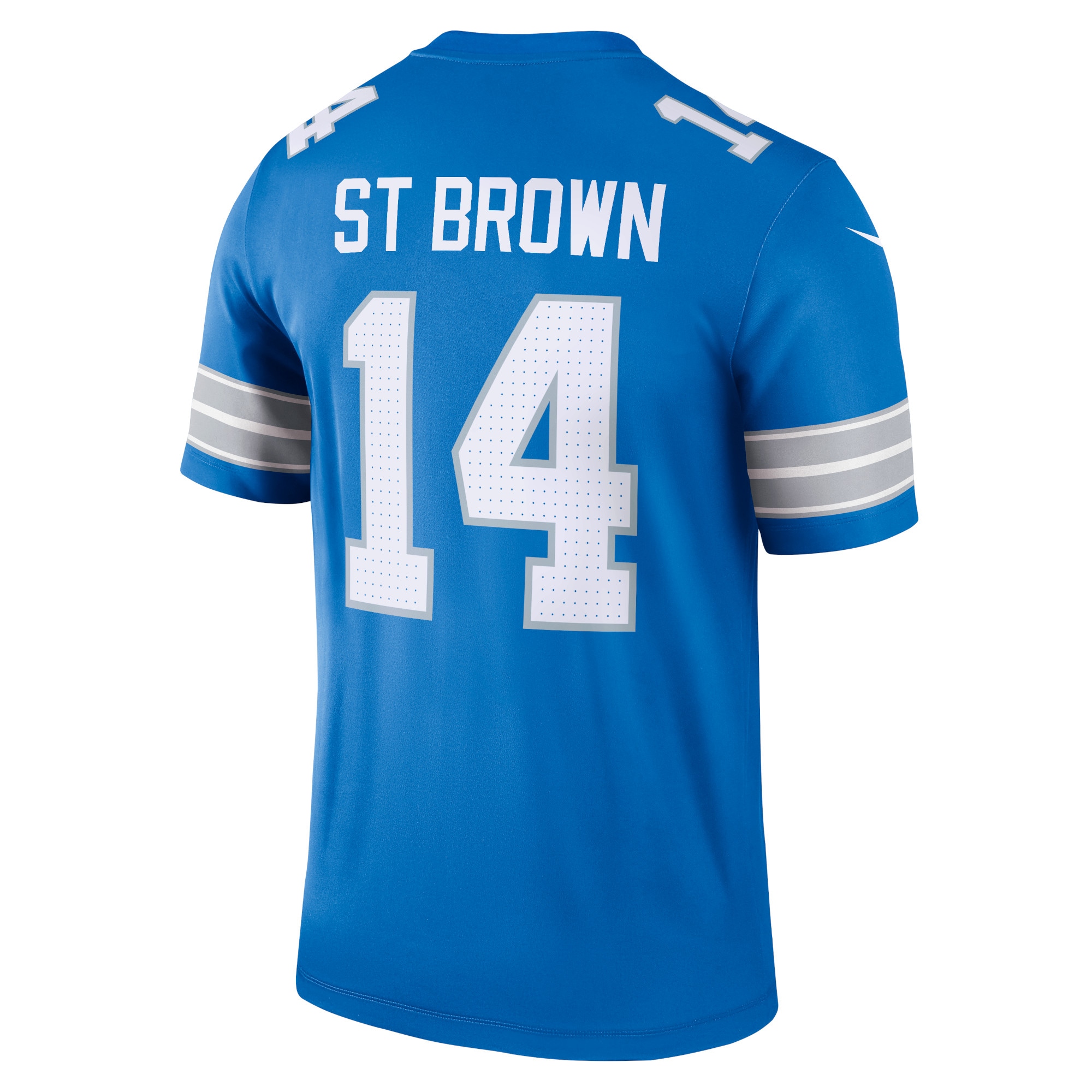 Men's Detroit Lions Amon-Ra St. Brown Blue Team Legend Player Performance Top JS5197 Saliibo - Image 3
