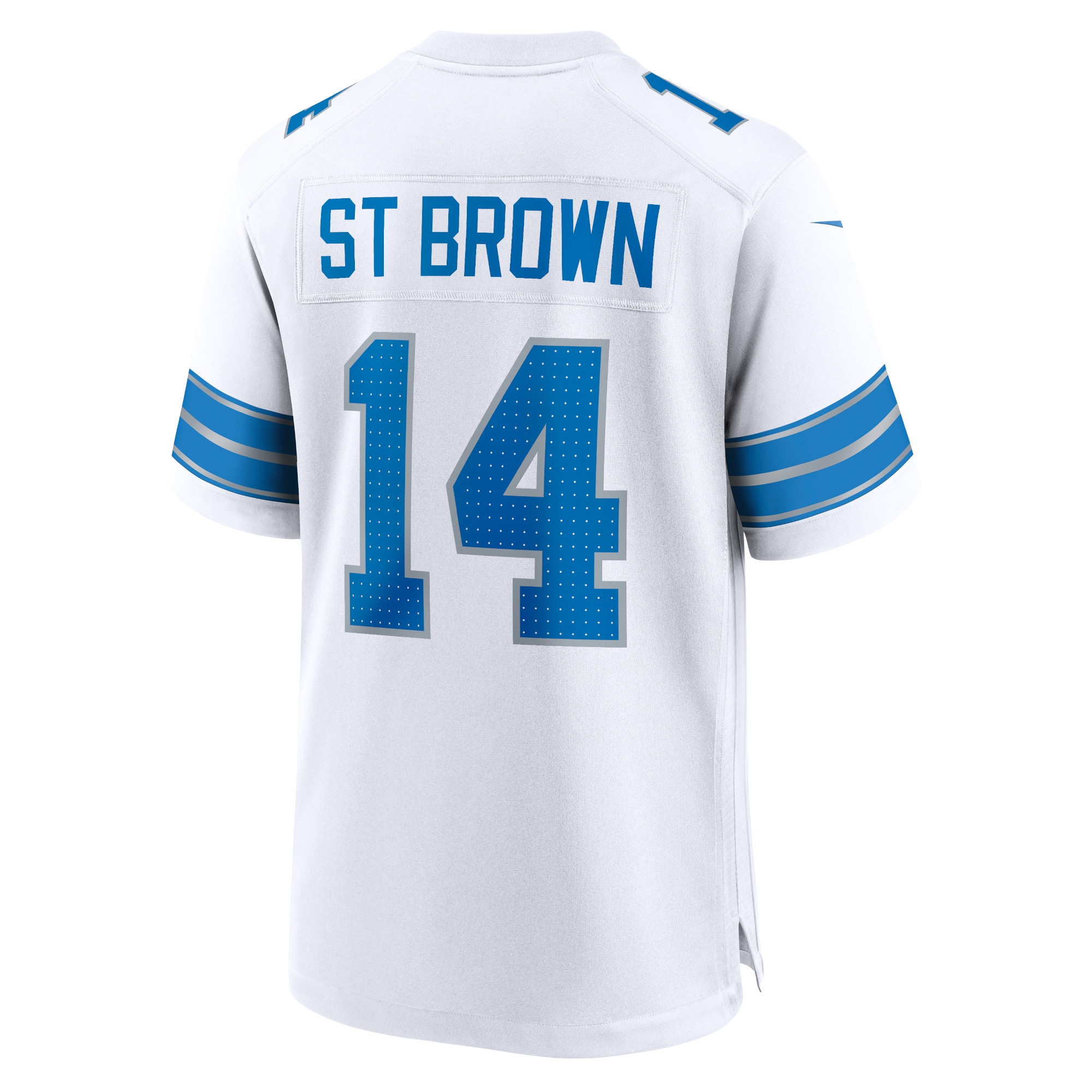 Men's Detroit Lions Amon-Ra St. Brown White Game Jersey JS2828 Saliibo - Image 3