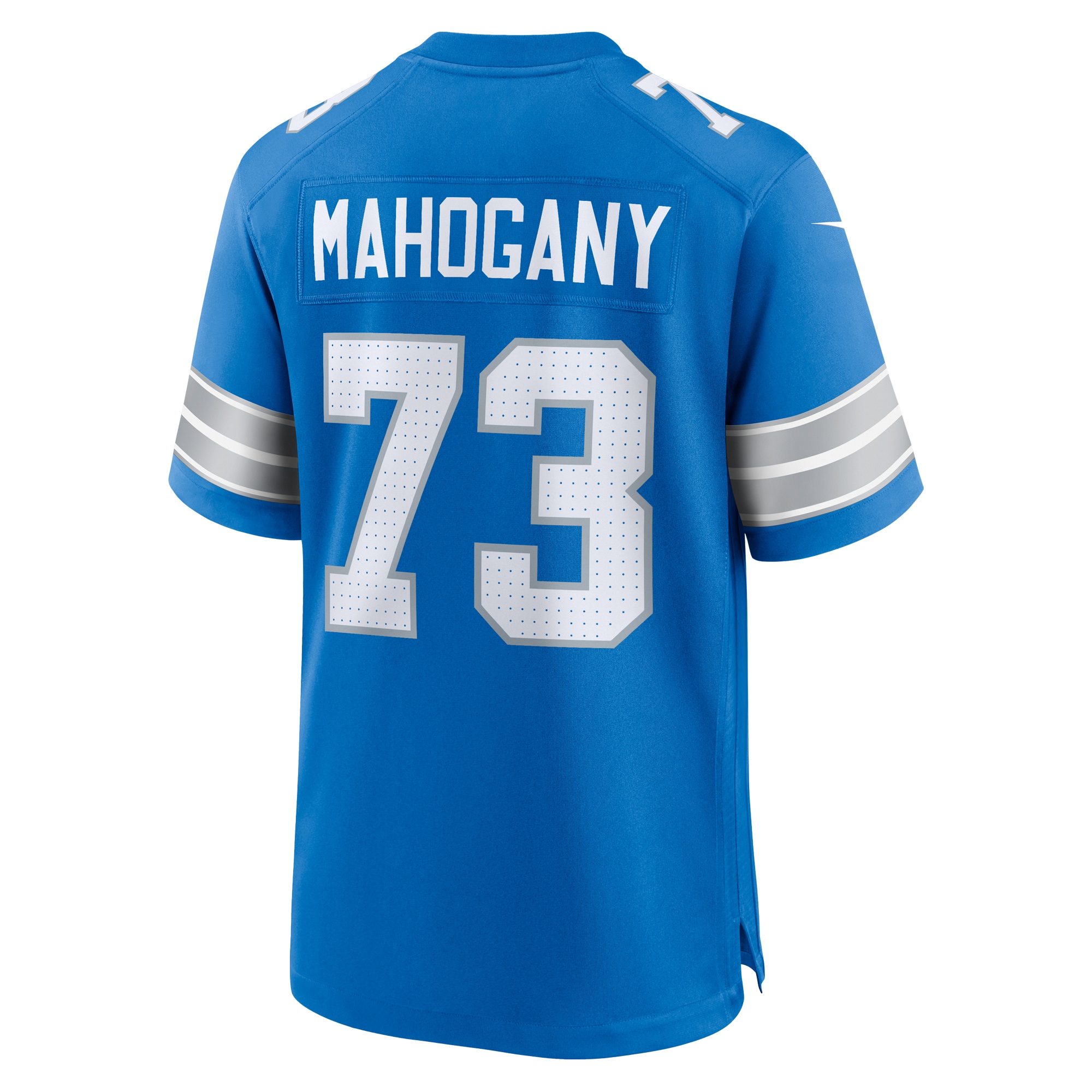 Men's Detroit Lions Christian Mahogany Blue Team Game Jersey JS6248 Saliibo - Image 3
