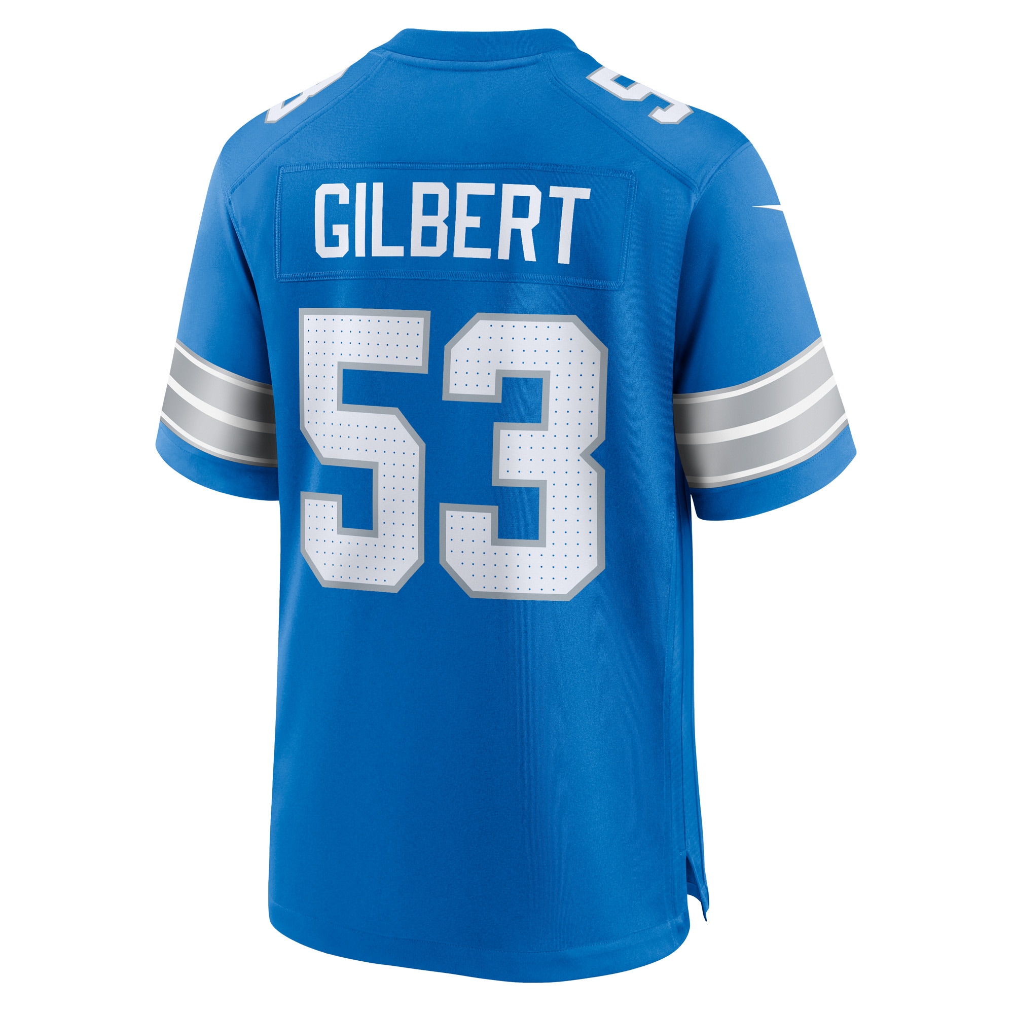 Men's Detroit Lions DaRon Gilbert Blue Game Jersey JS7605 Saliibo - Image 3