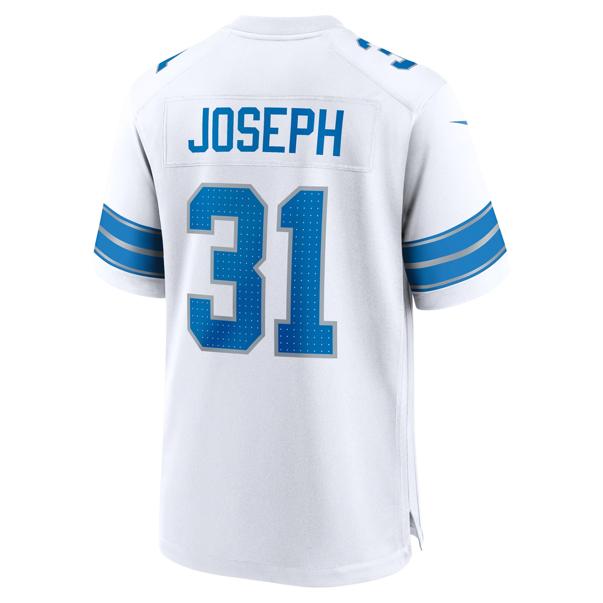 Men's Detroit Lions Kerby Joseph White Game Jersey JS4831 Saliibo - Image 3