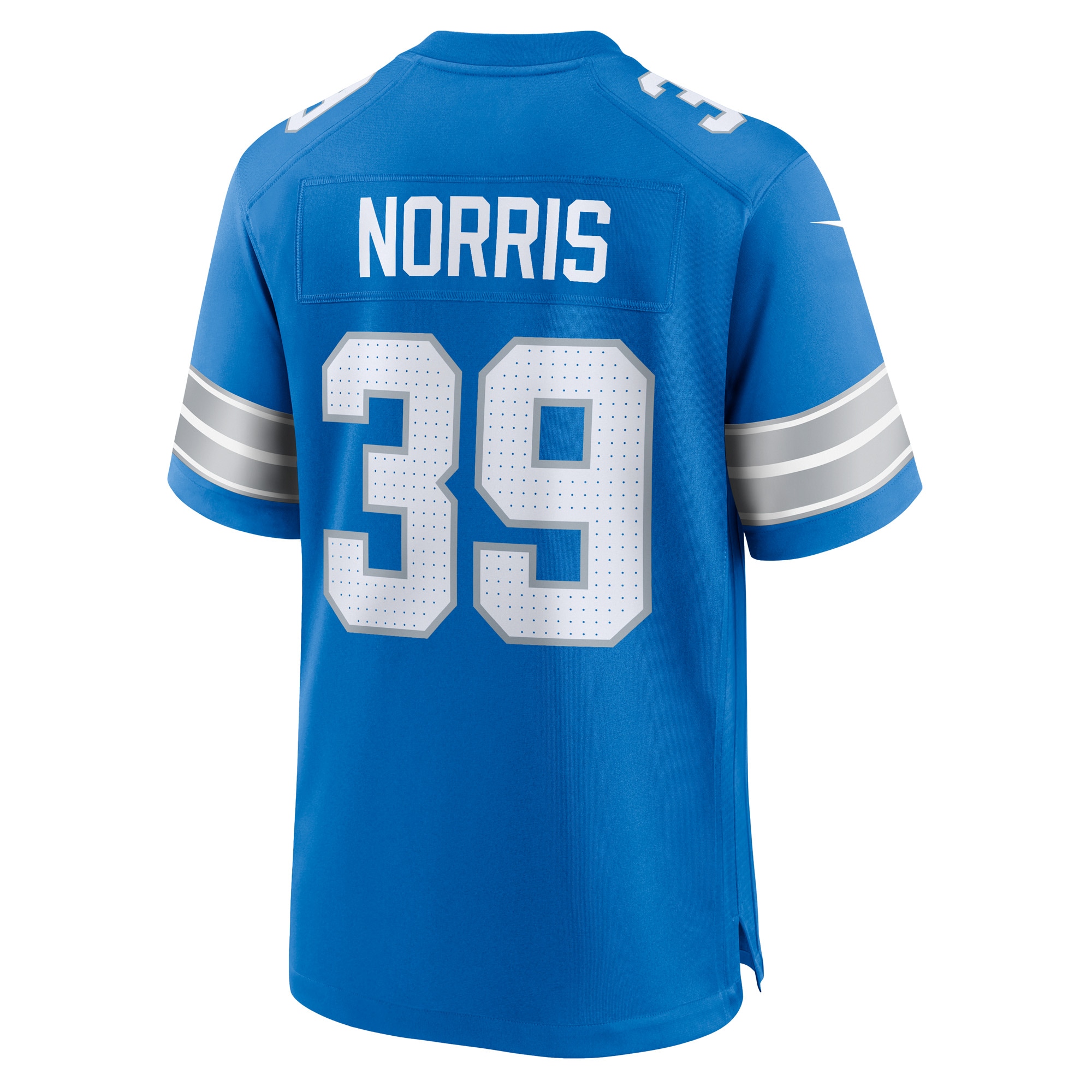 Men's Detroit Lions Morice Norris Blue Game Jersey JS6465 Saliibo - Image 3