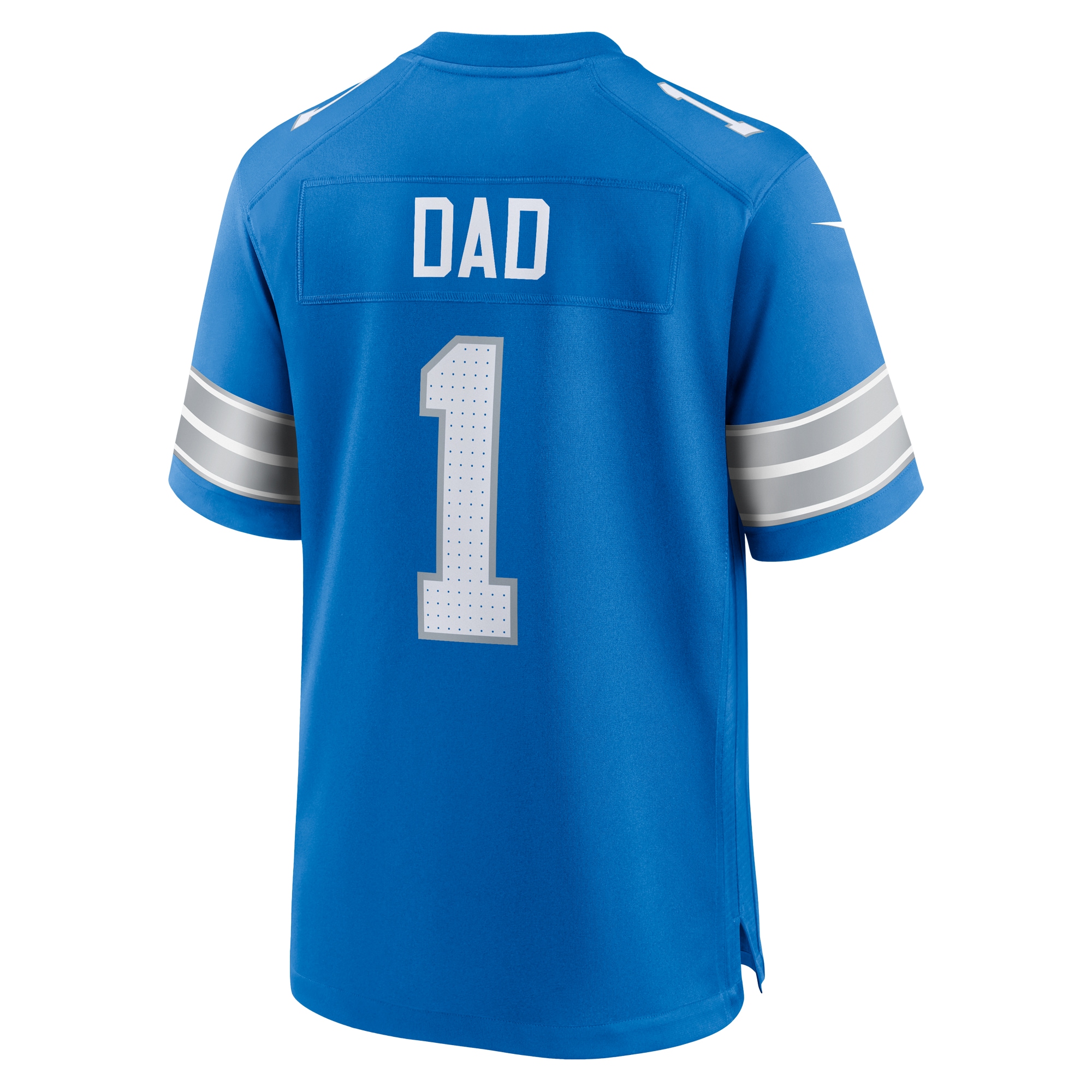 Men's Detroit Lions Number 1 Dad Blue Game Jersey JS2424 Saliibo - Image 3
