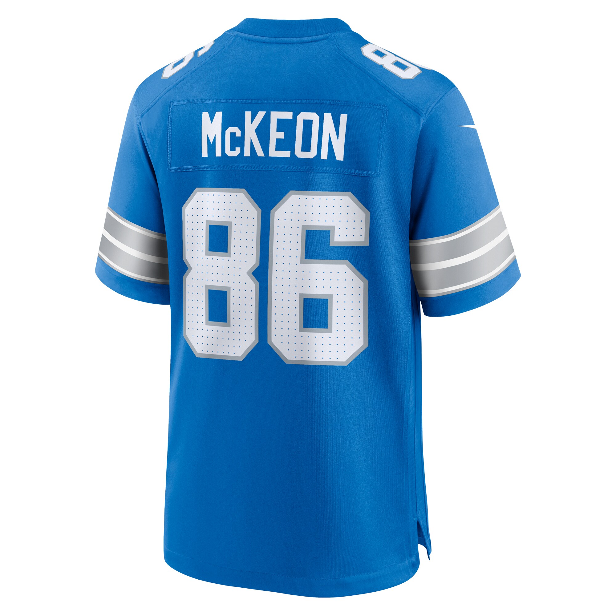 Men's Detroit Lions Sean McKeon Blue Game Jersey JS7471 Saliibo - Image 3