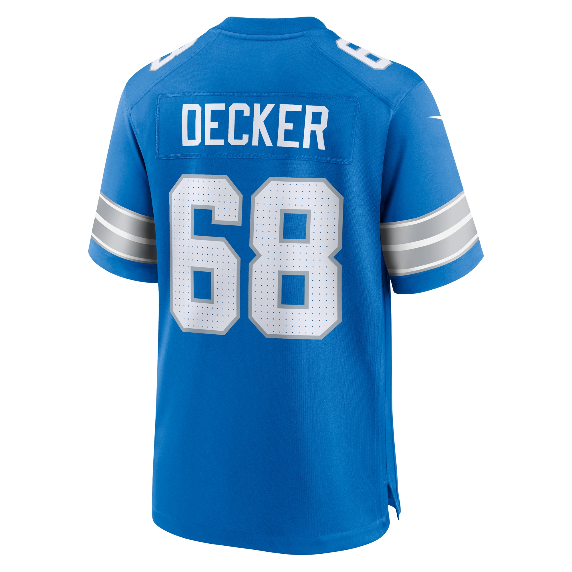 Men's Detroit Lions Taylor Decker Blue Team Game Jersey JS4478 Saliibo - Image 3