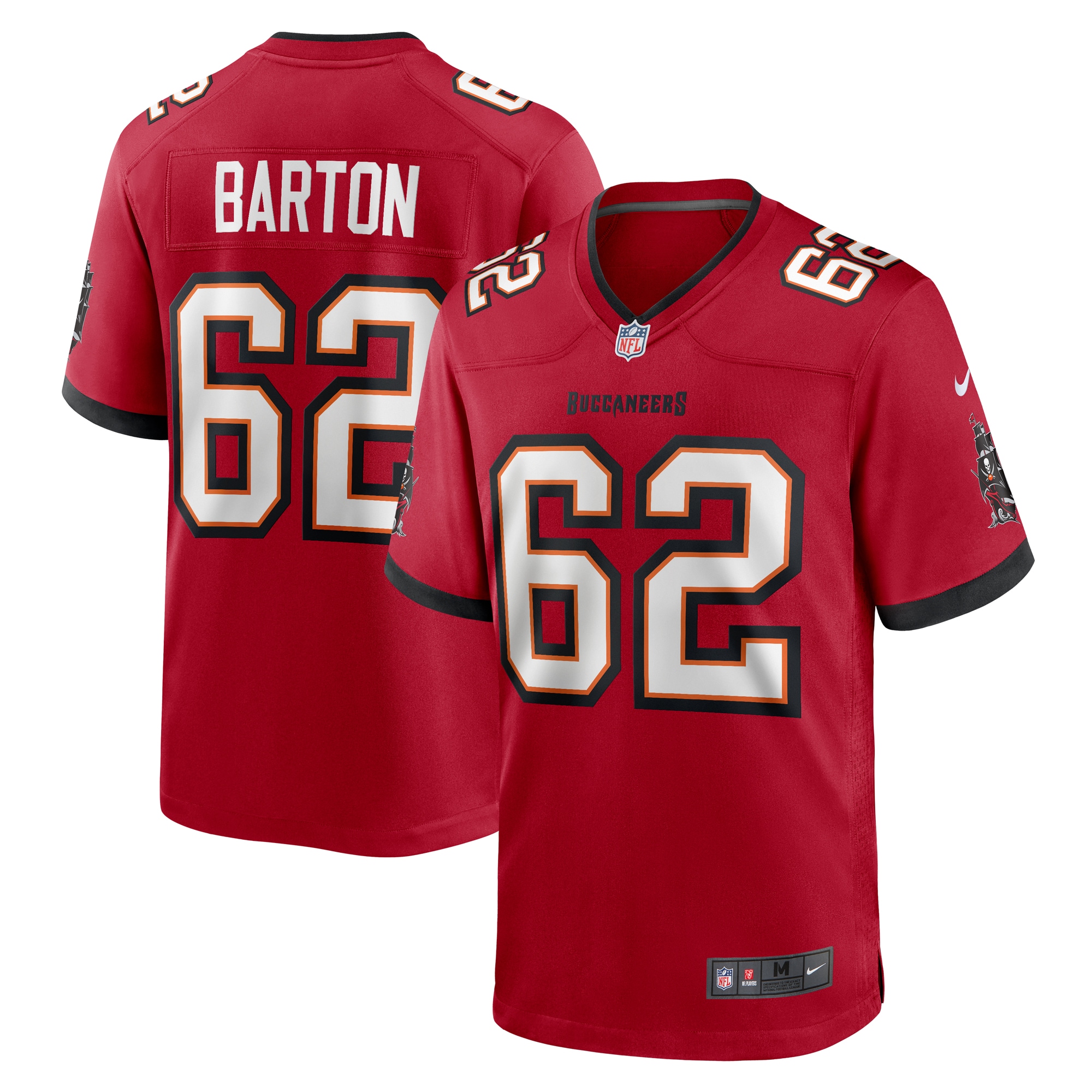 Men's Graham Barton Pick No. 26 Red Player Game Jersey JS3364 Saliibo