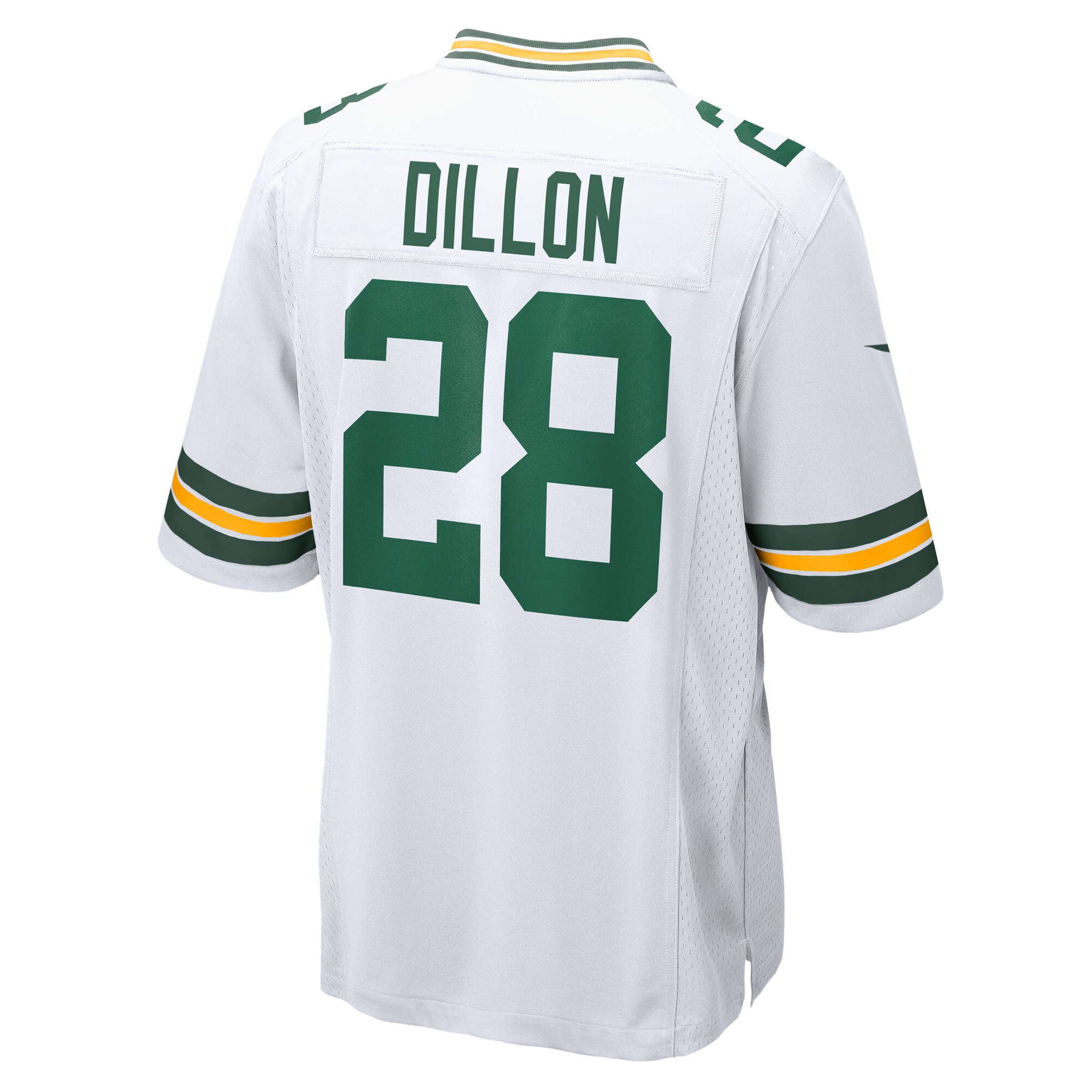 Men's Green Bay Packers AJ Dillon White Game Player Jersey JS6035 Saliibo - Image 3