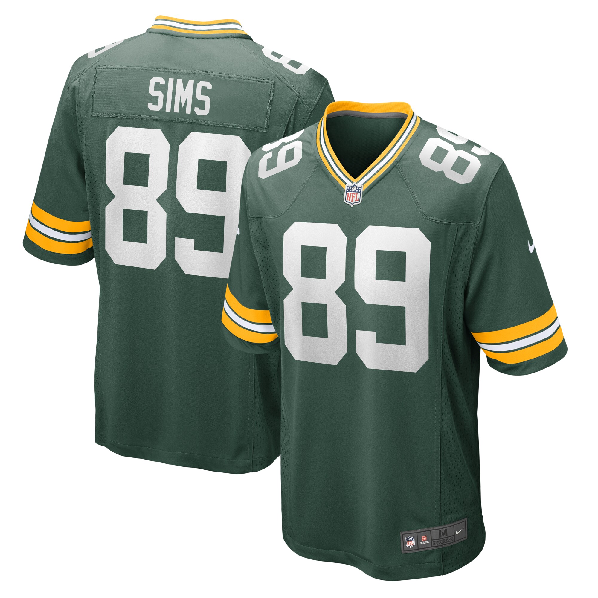 Men's Green Bay Packers Ben Sims Green Team Game Jersey JS6584 Saliibo