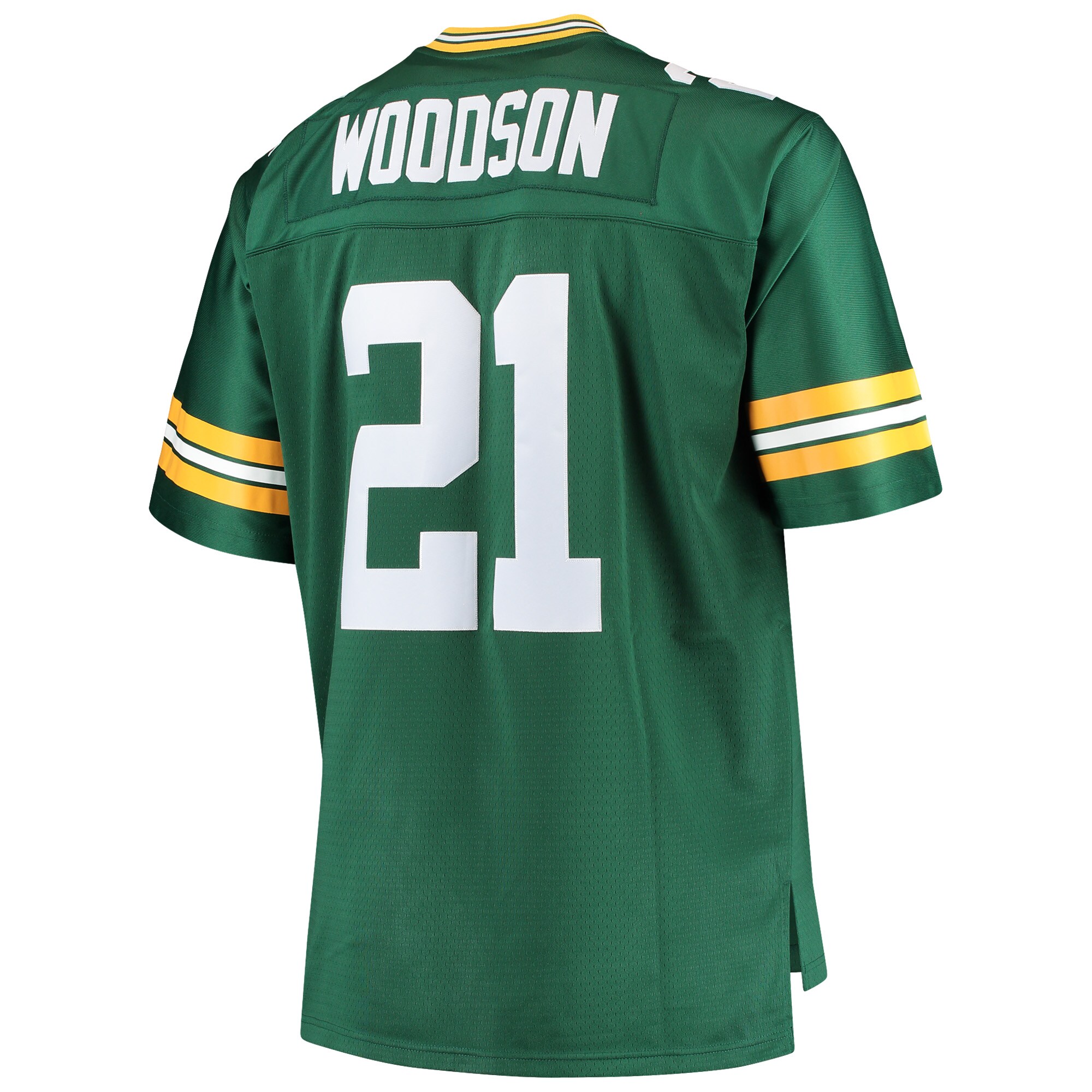 Men's Green Bay Packers Charles Woodson Mitchell & Ness Green Big & Tall 2010 Retired Player Jersey JS2504 Saliibo - Image 3