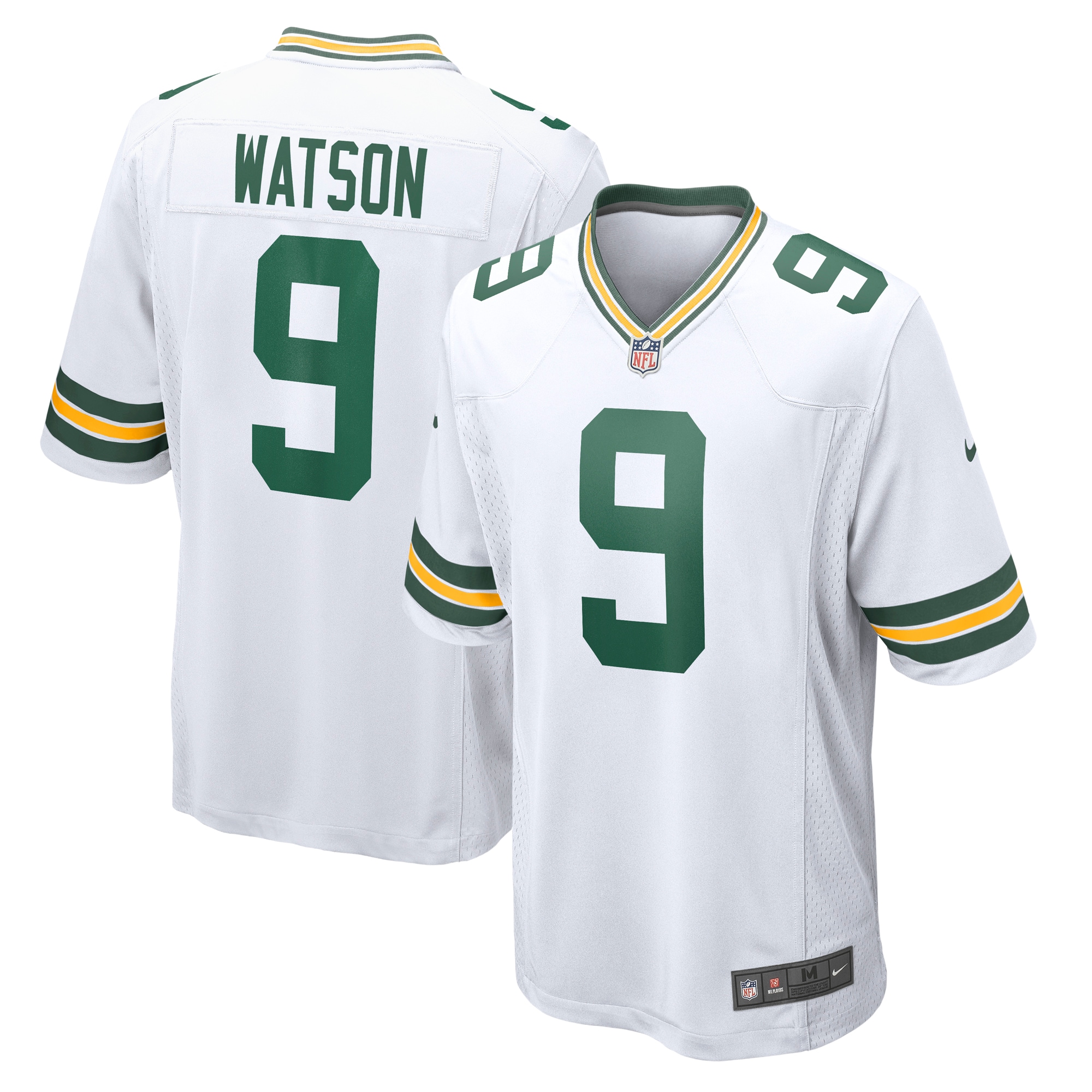 Men's Green Bay Packers Christian Watson White Game Jersey JS1382 Saliibo