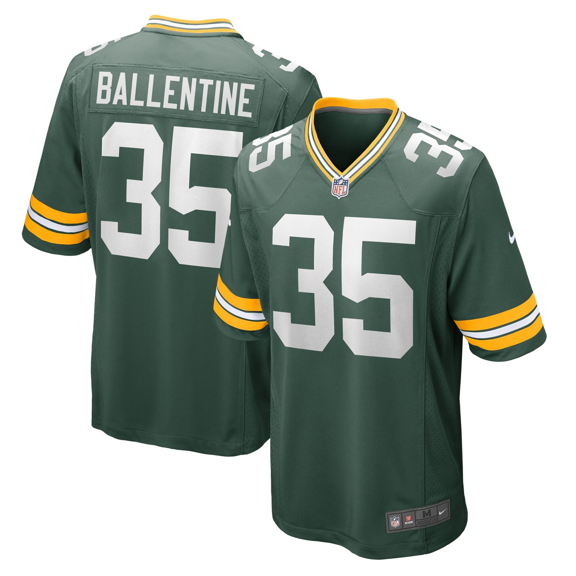Men's Green Bay Packers Corey Ballentine Green Home Game Player Jersey JS5338 Saliibo