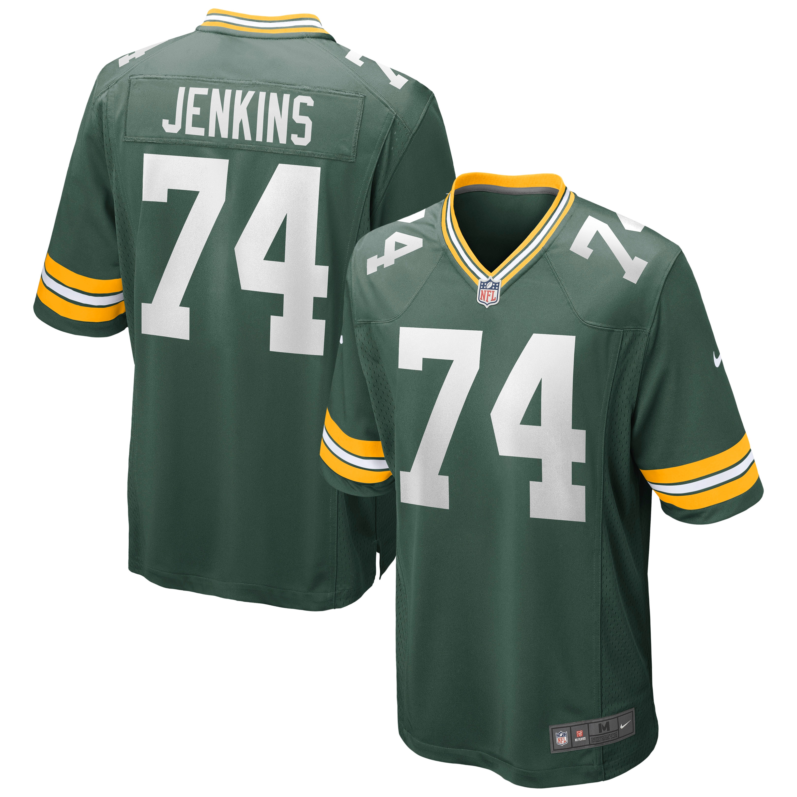 Men's Green Bay Packers Elgton Jenkins Green Game Jersey JS6285 Saliibo