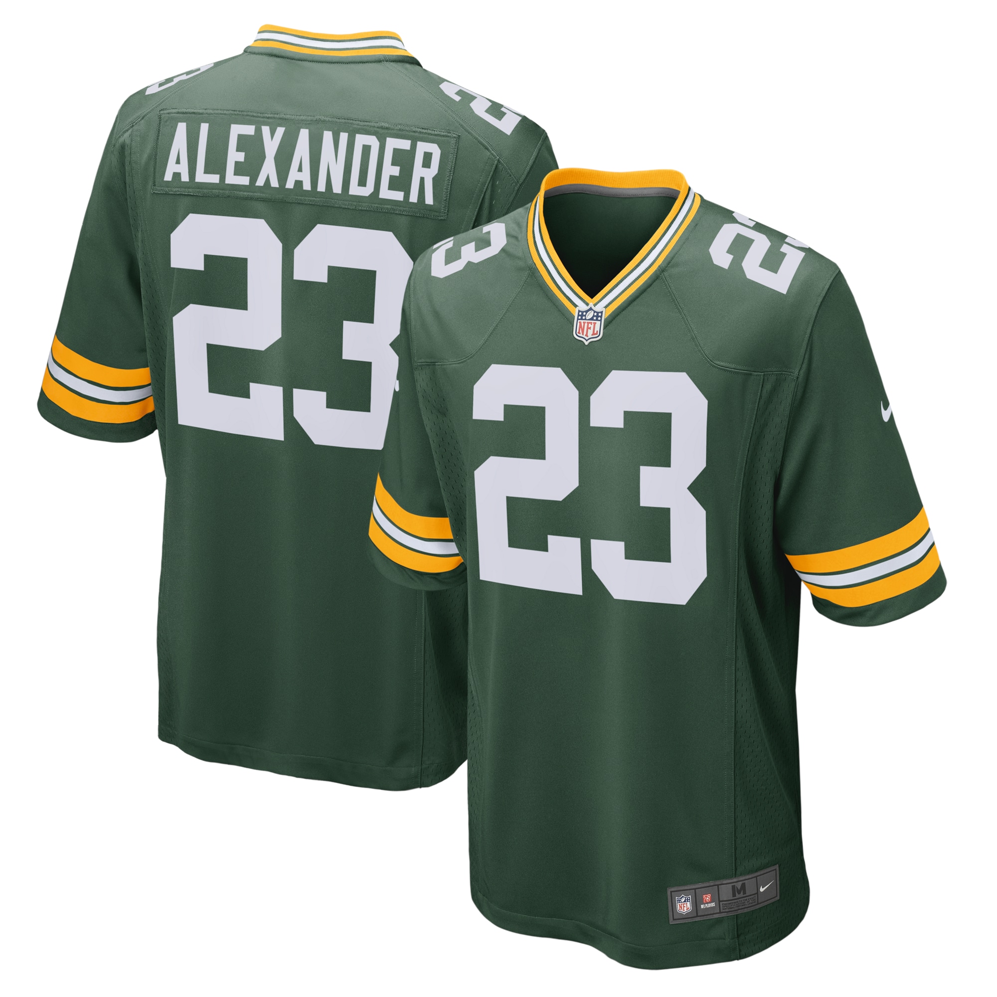 Men's Green Bay Packers Jaire Alexander Green Game Team Jersey JS2821 Saliibo