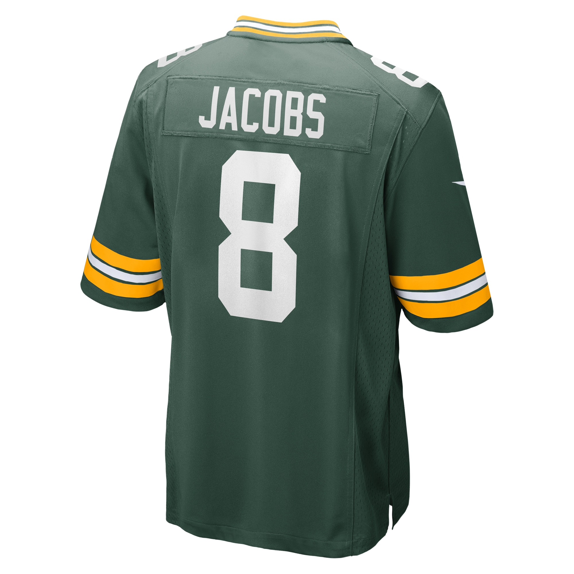 Men's Green Bay Packers Josh Jacobs Green Team Game Jersey JS5245 Saliibo - Image 3