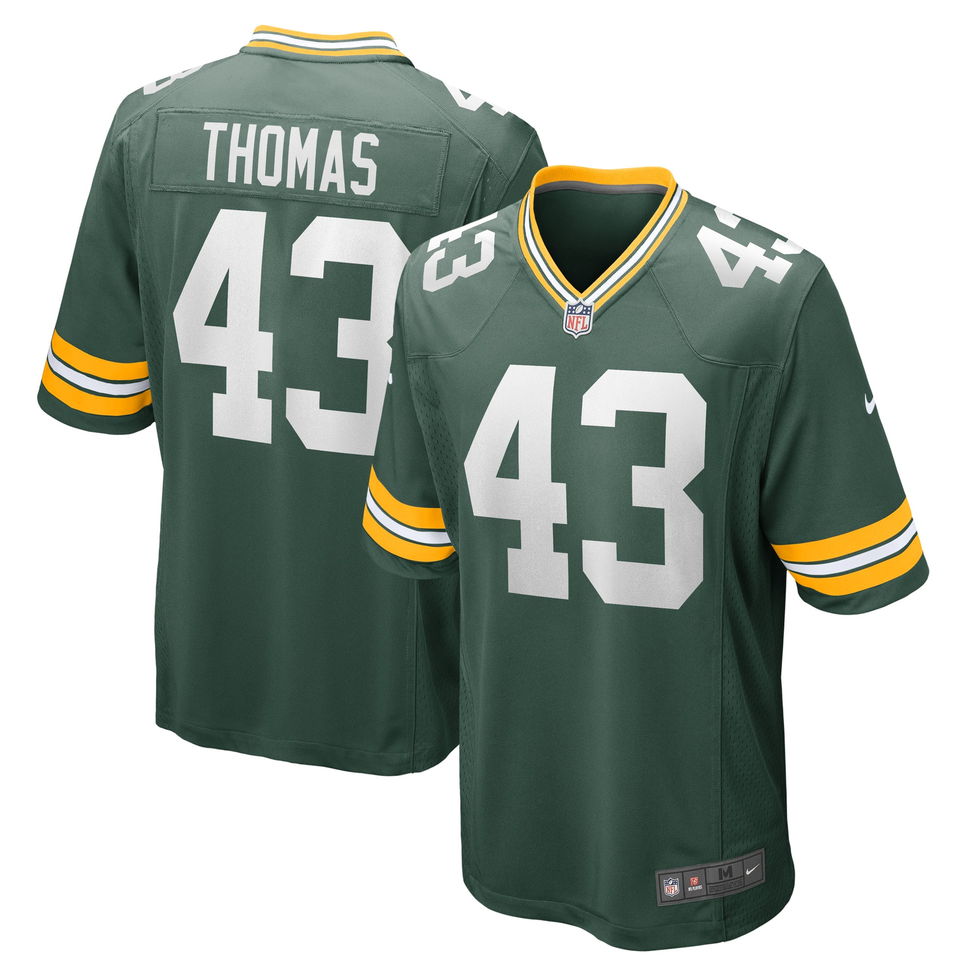 Men's Green Bay Packers Kiondre Thomas Green Game Player Jersey JS6820 Saliibo