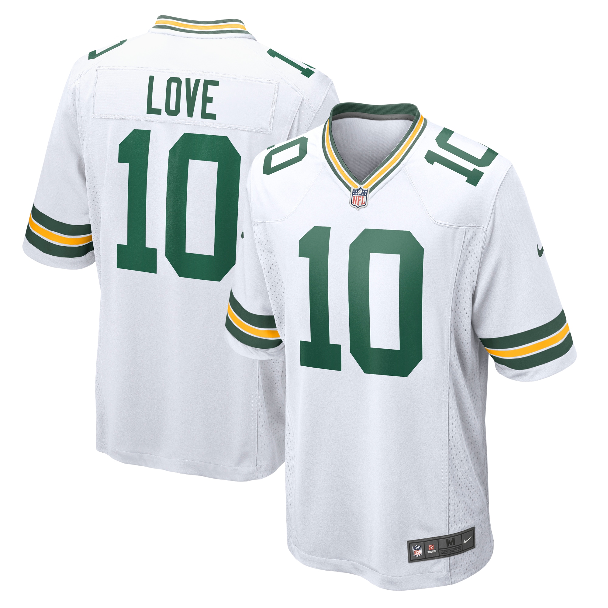 Men's Green Bay Packers Love White Game Jersey JS6474 Saliibo