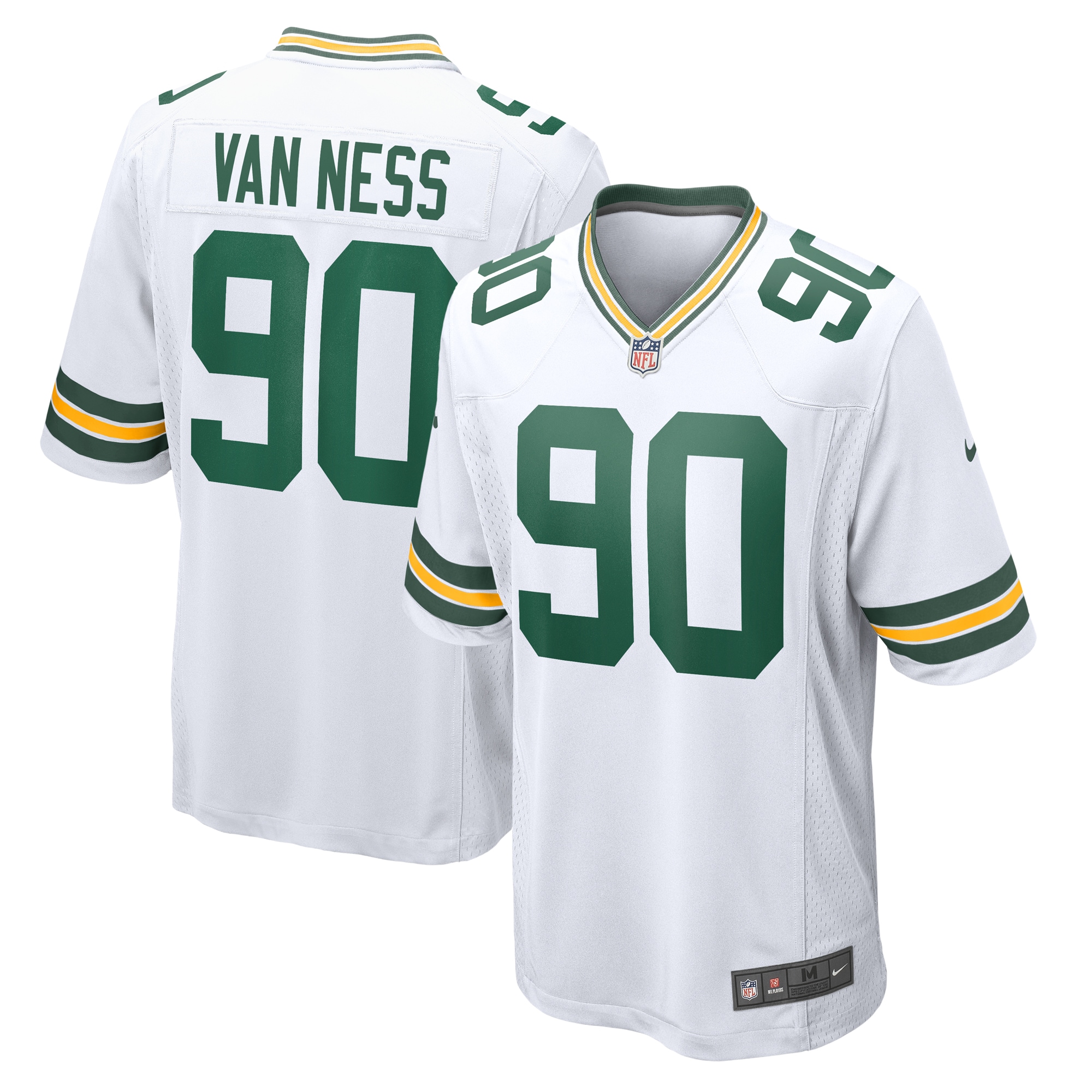Men's Green Bay Packers Lukas Van Ness White Game Jersey JS4544 Saliibo