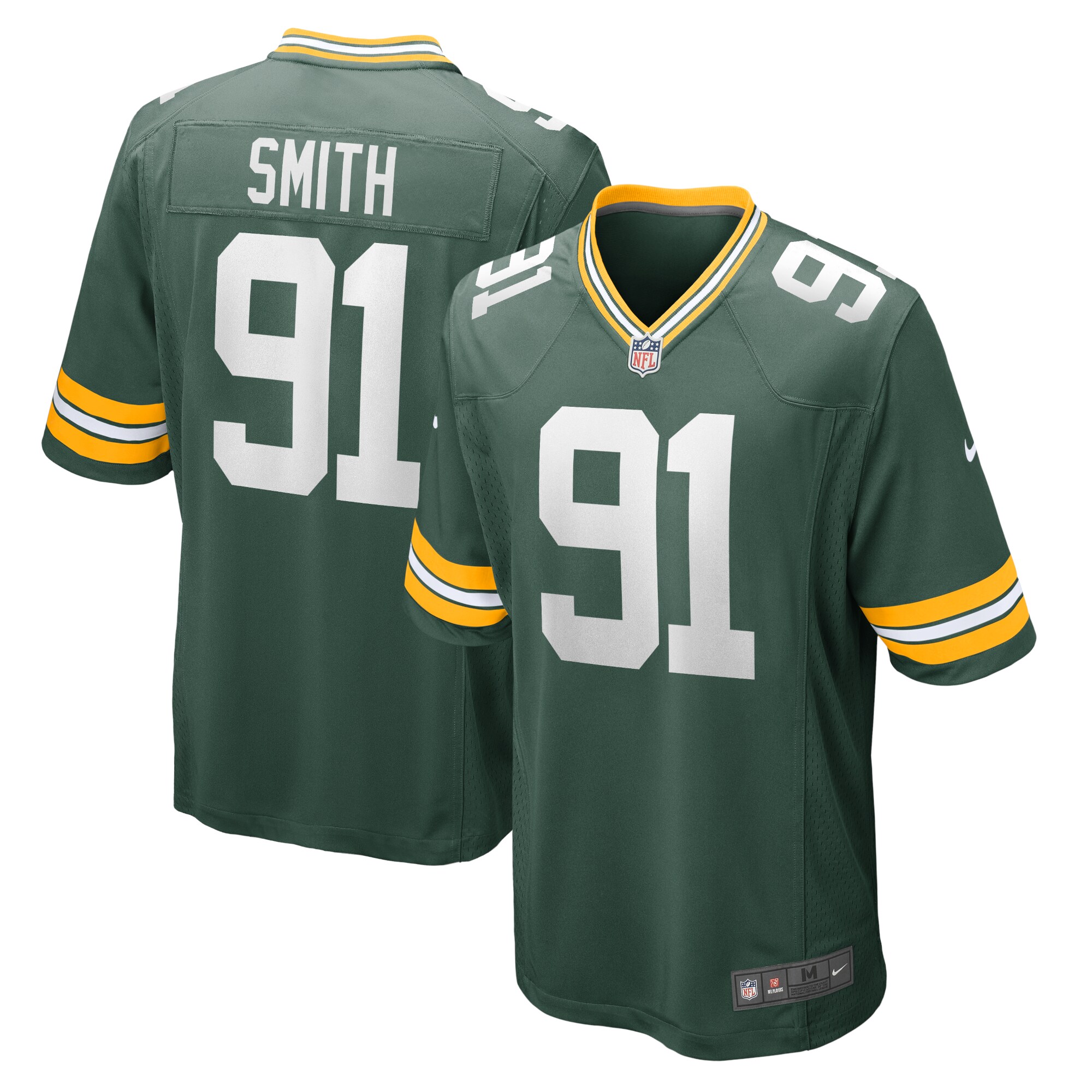 Men's Green Bay Packers Preston Smith Green Game Team Jersey JS4482 Saliibo